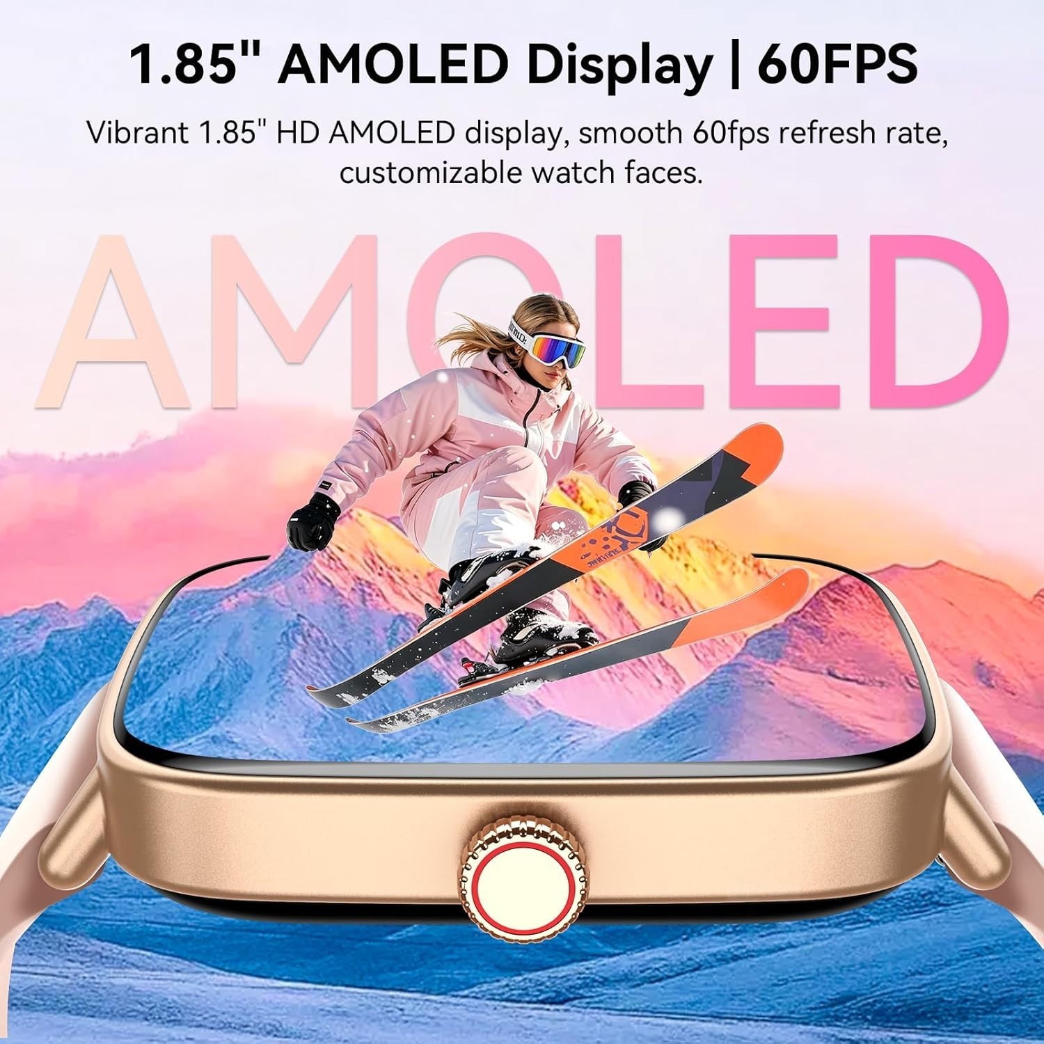 Reloj Inteligente Para iPhone Android De Mujer Smart Watch Pantalla Táct NEW US.