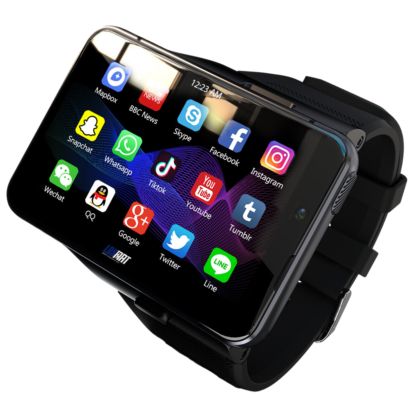 2.88in Larger Screen 4G Smart Watch Android 9.0 Dual Camera WIFI GPS 4+64GB USA