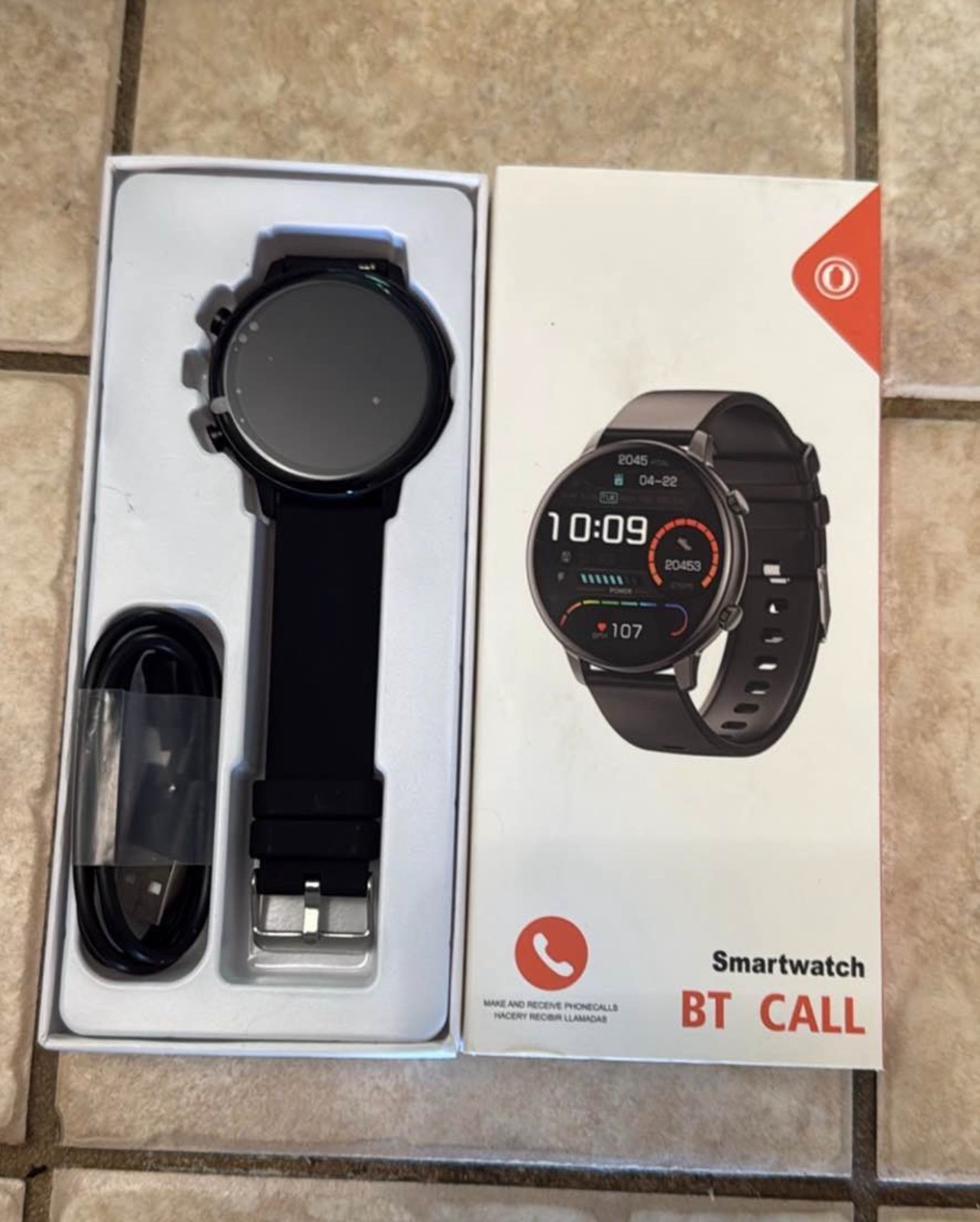 black smart watch android or iphone