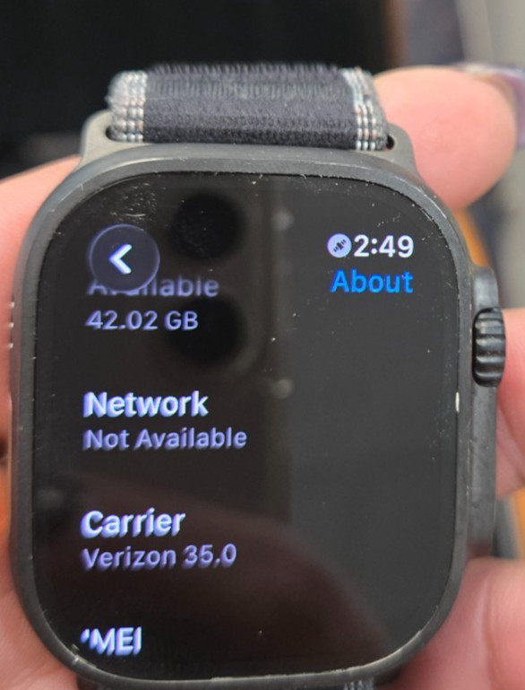 Apple Watch Ultra 3 49MM Natural BLACK MF1H4LW/A (VERIZON)