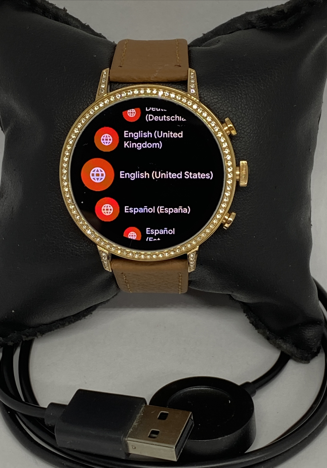 Fossil Gen 4 Authentic Digital Dial Smart Watch Custom Band FTW6015 CO261