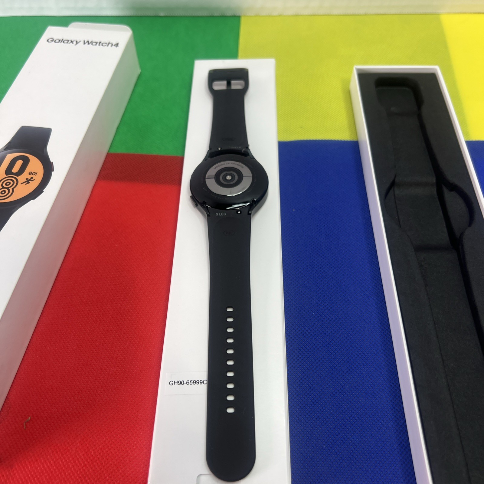 Samsung Galaxy Watch4 SM-R870 44mm Aluminum Case with Sport Band – Black…