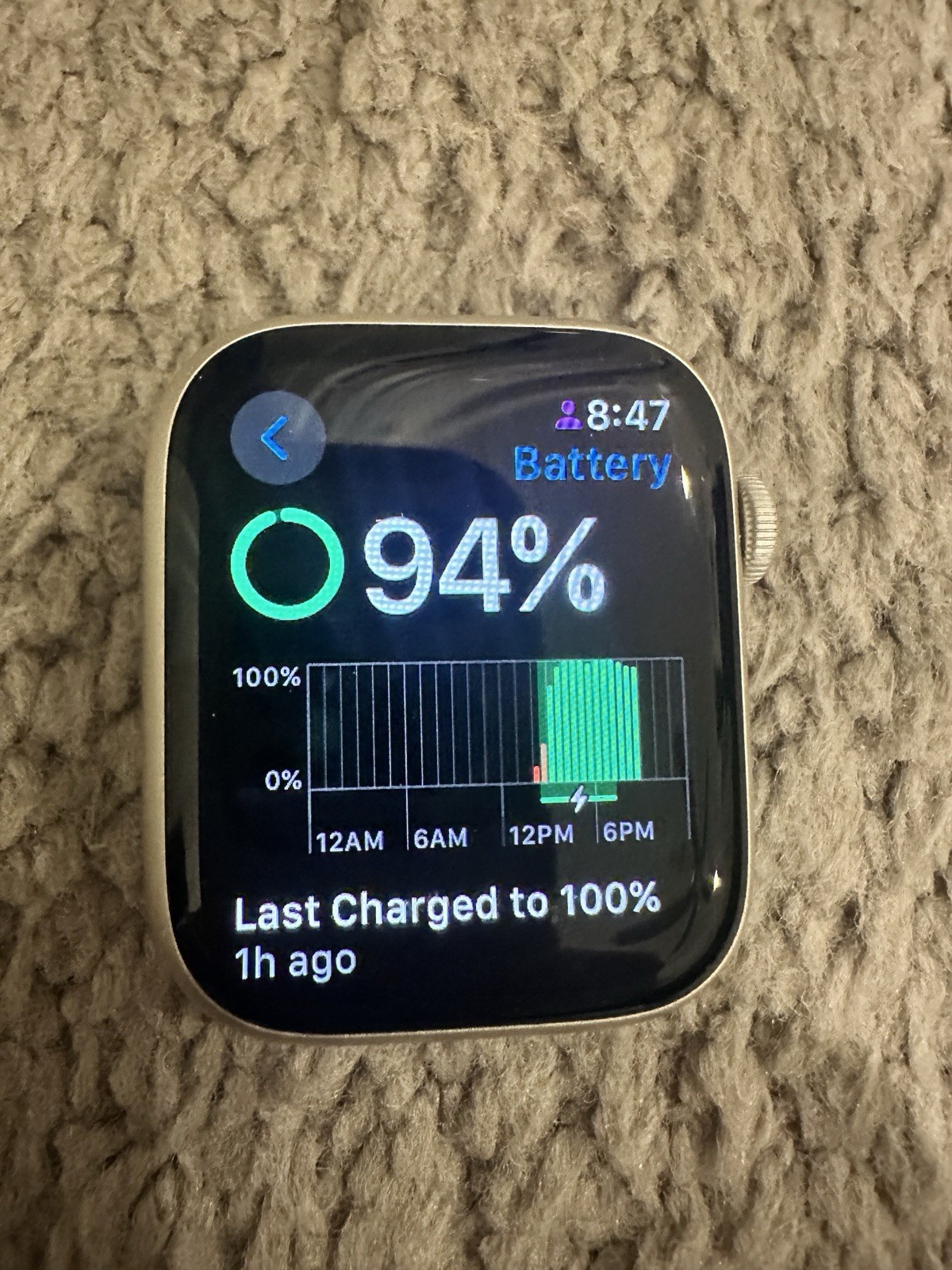 Apple Watch Series 7 45mm Aluminum Case with Sport Band – Starlight
