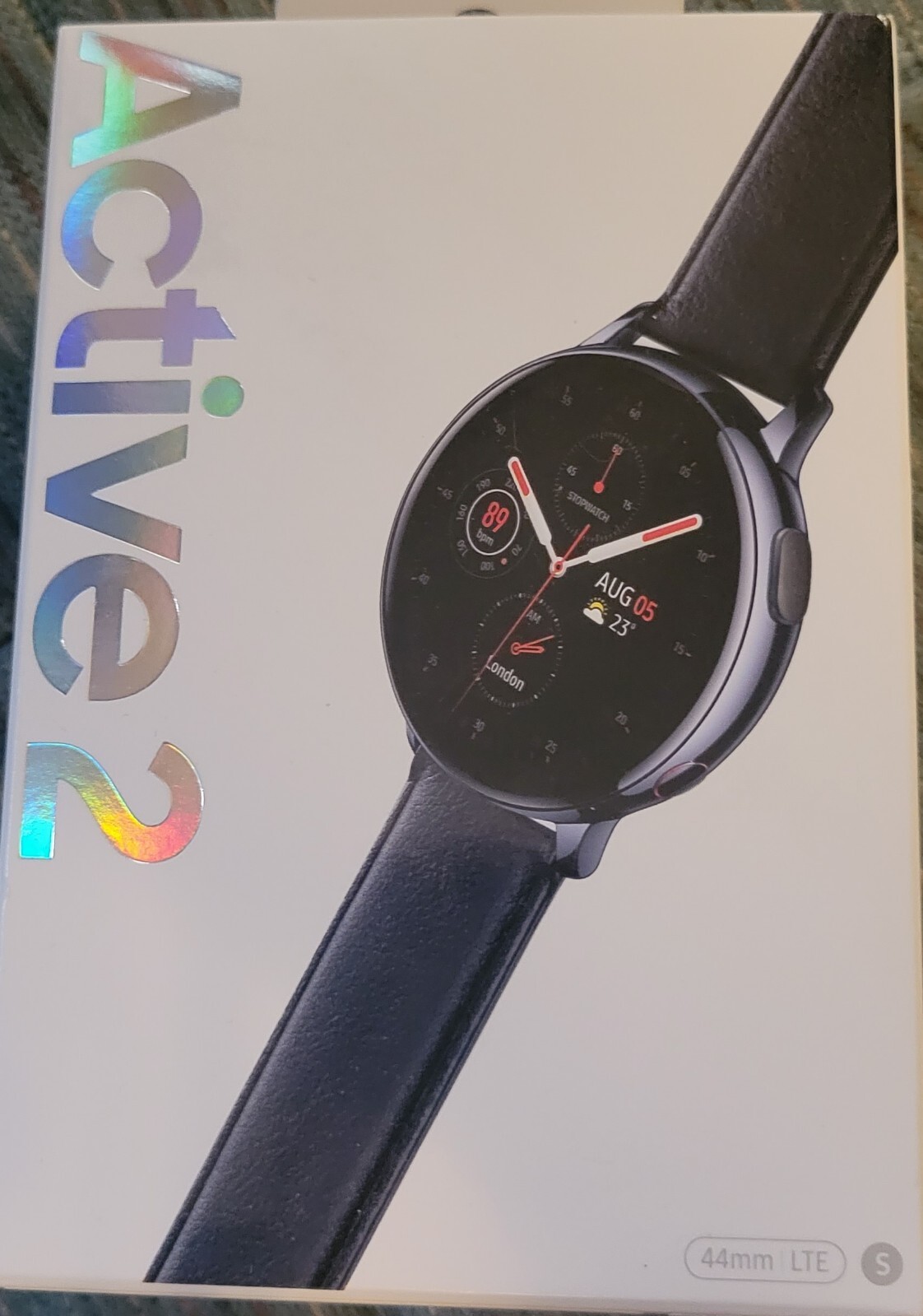 Samsung Galaxy Watch Active 2 SM-R825 44mm Stainless Steel Case with Leather…