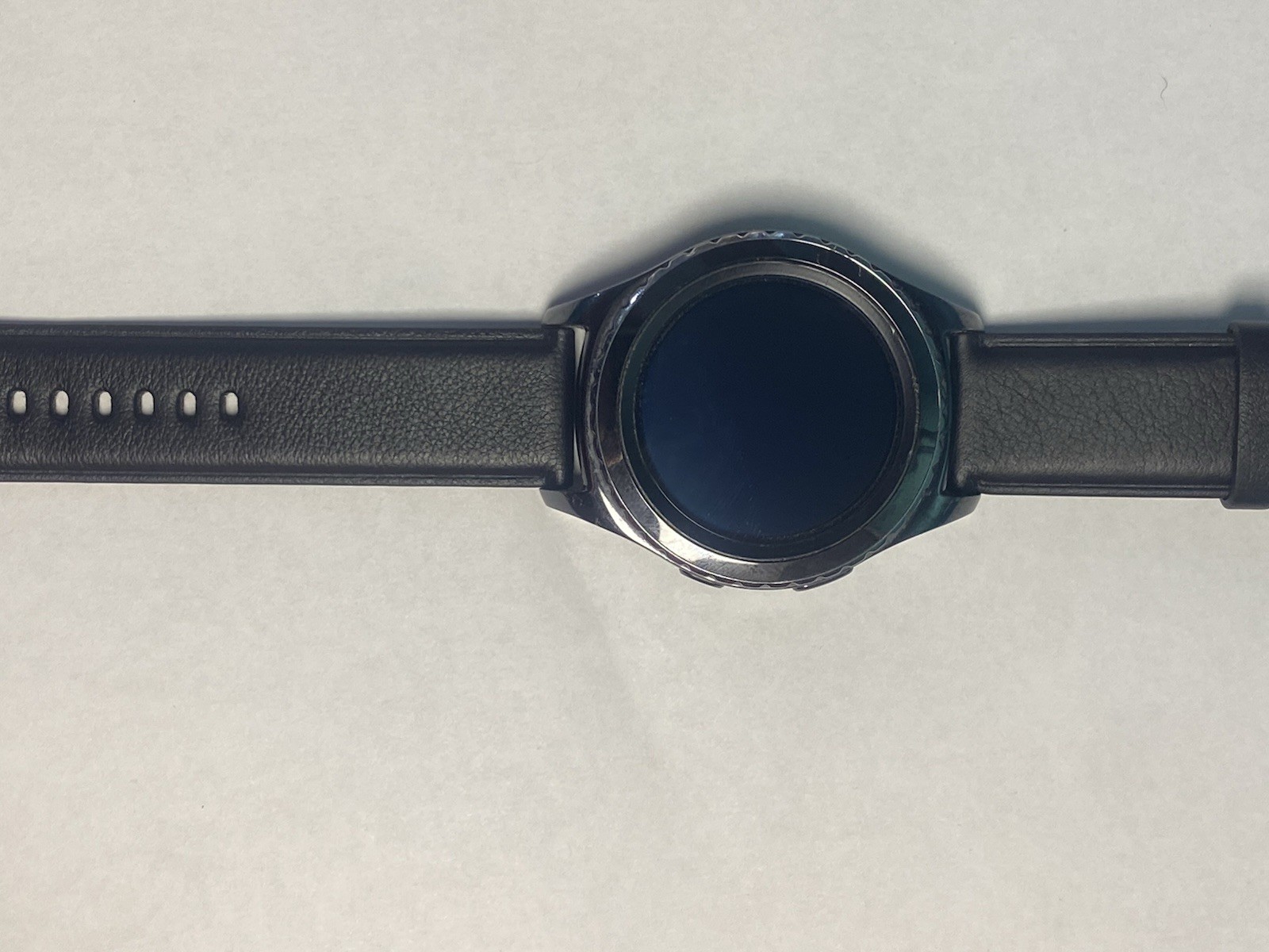 Samsung Galaxy Gear S2 classic 40mm Platinum Plated Case Black Classic Buckle –