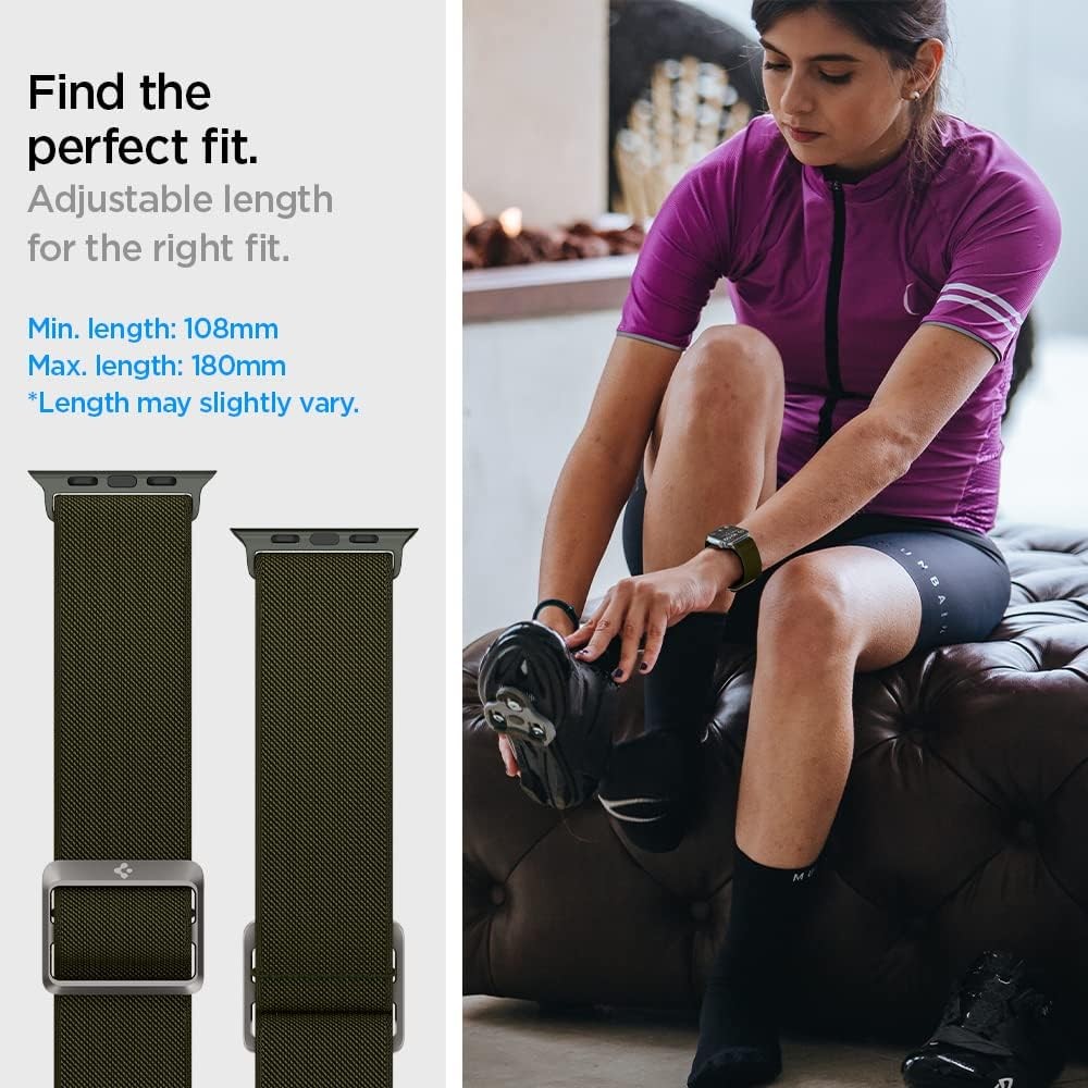 Lightweight Fabric Strap Compatible with Apple Watch Ultra 49mm, Series 11 46mm