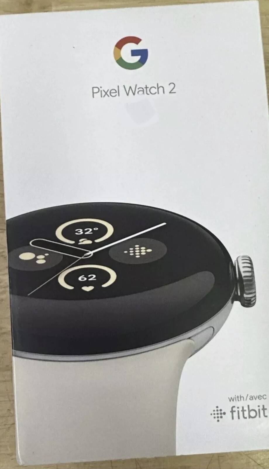 Google Pixel Watch 2 – Polished Silver Aluminum Case – Porcelain Active Band