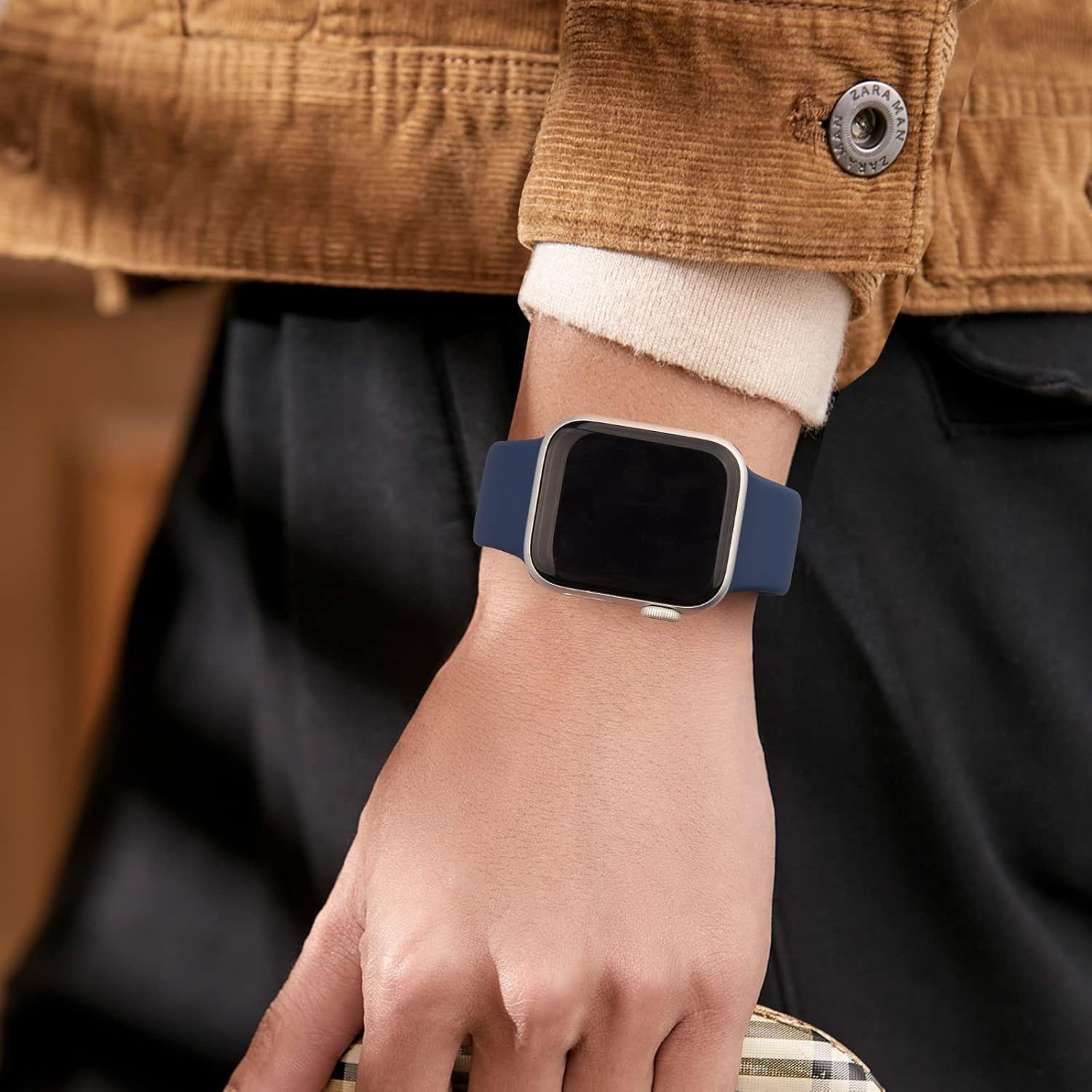 Silicone Strap Compatible with Apple Watch Series 10 41mm Waterproof