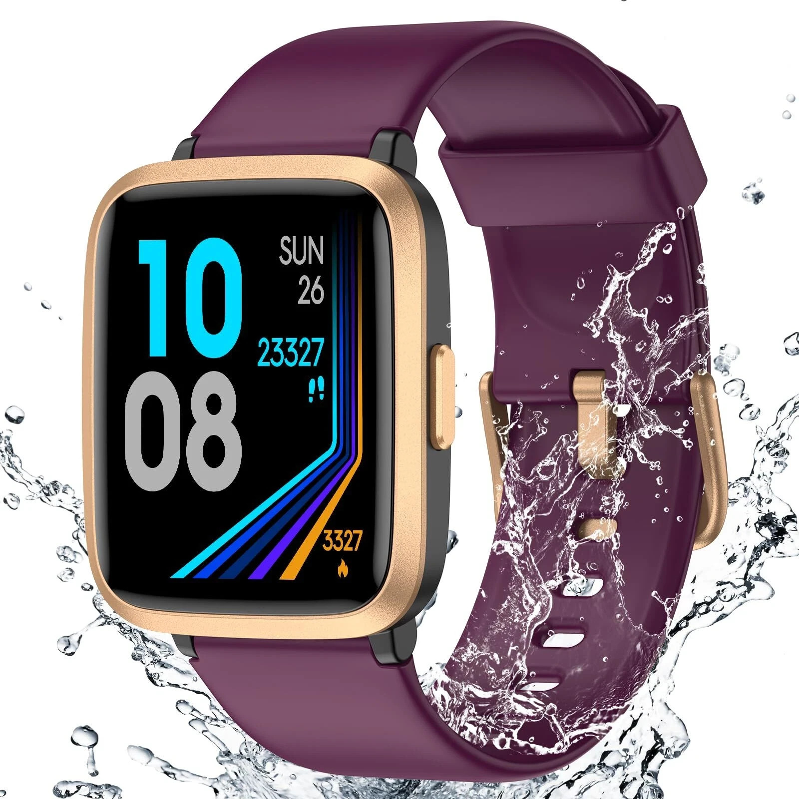 Fitness Tracker Watch with Heart Rate Monitor Large Screen Activity Tracker w…