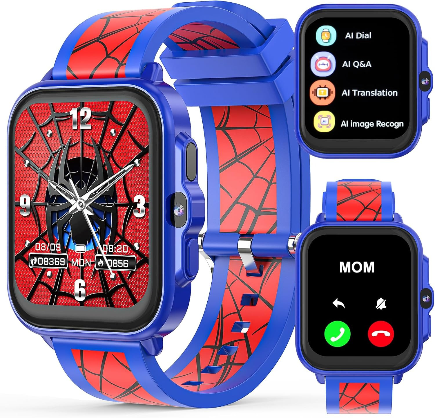 Smart Watch for Kids 1.85″ with Fitness Tracker, AI, Sleep Monitor, 22/100+ Spor