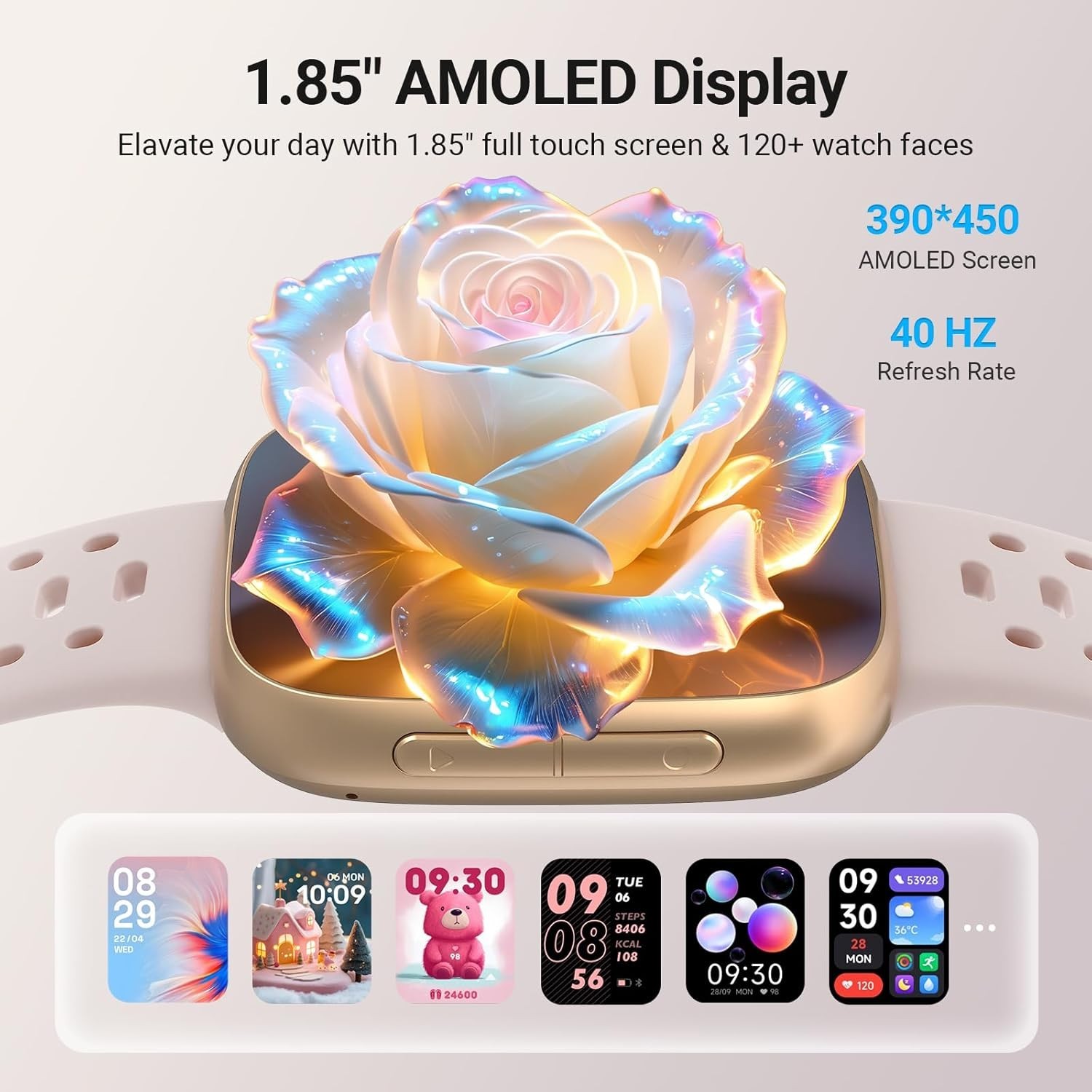 Reloj Inteligente Para iPhone Android De Mujer Smart Watch Pantalla Táct NEW US.