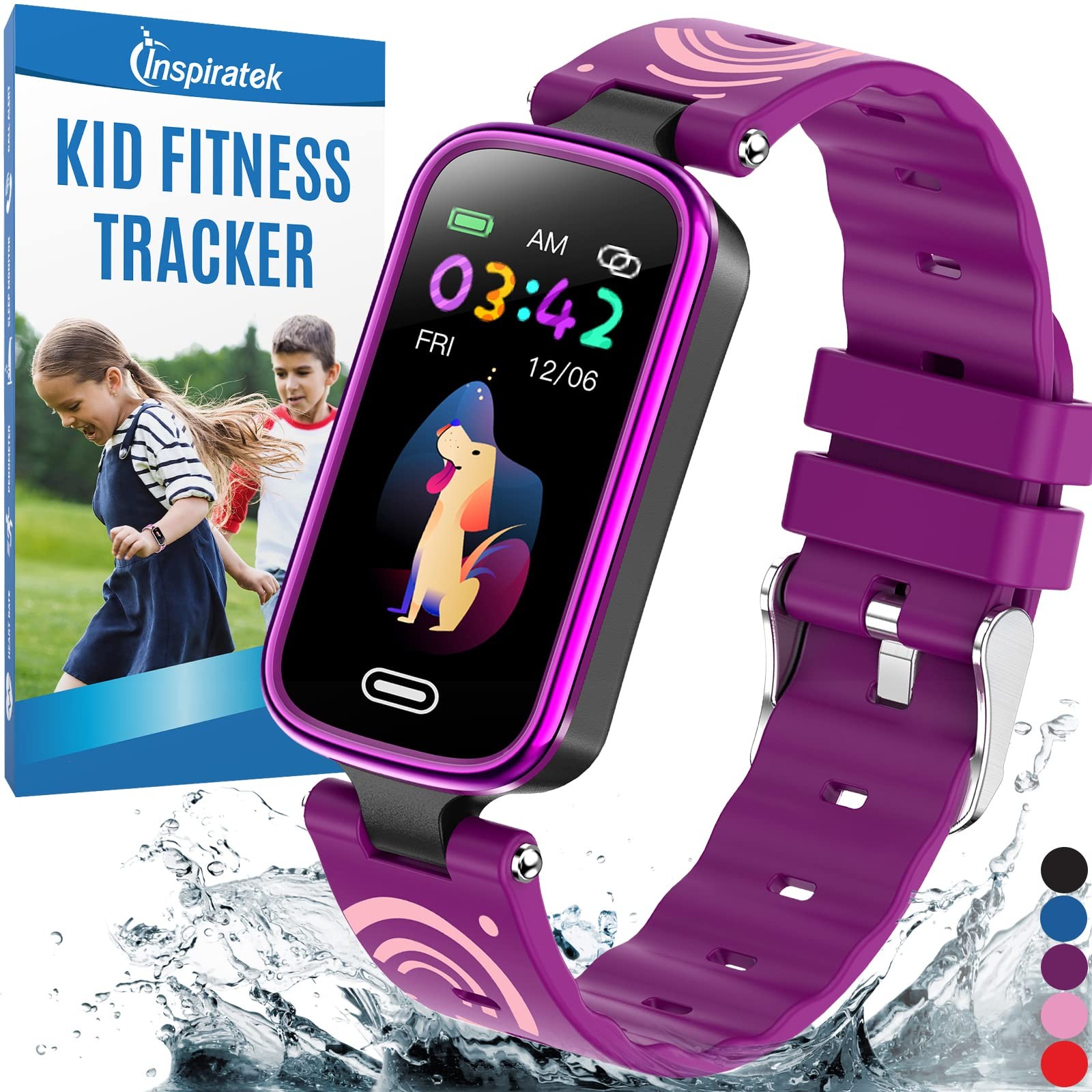 Fitness Tracker for Age 5-16, 2022 Upgraded Watch, Waterproof Pedometer with …