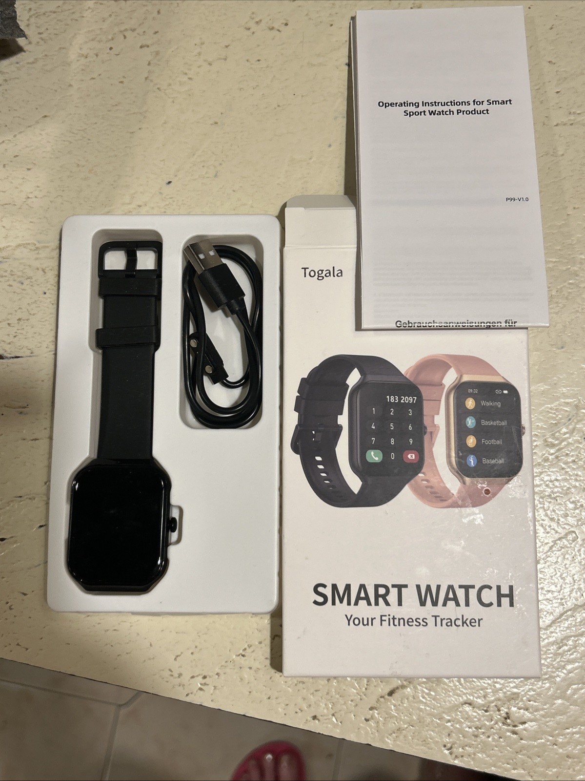 Togala Smart Watch Black