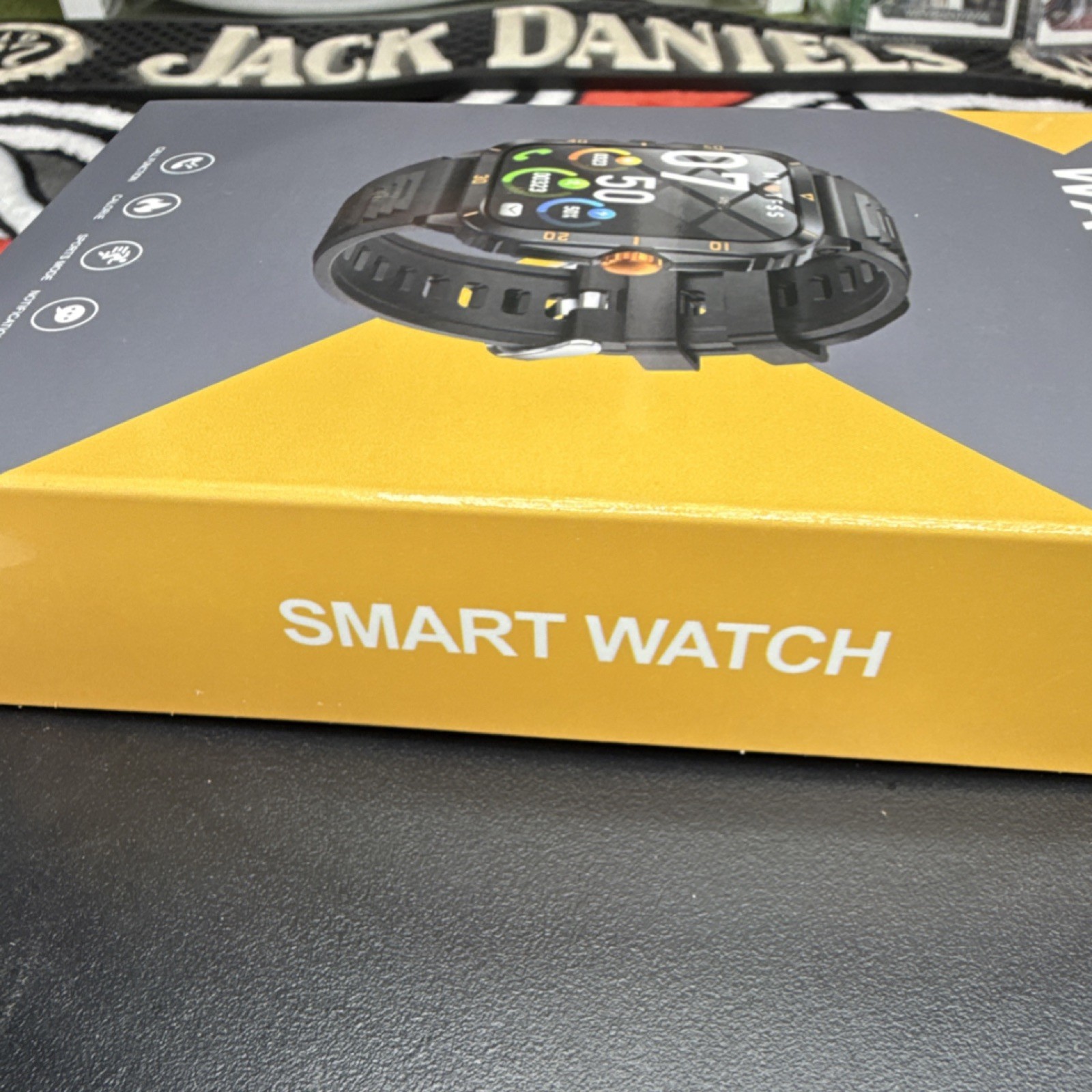 Smart Watch Adult Silicone Band Android iOS Call Sports Notification Black