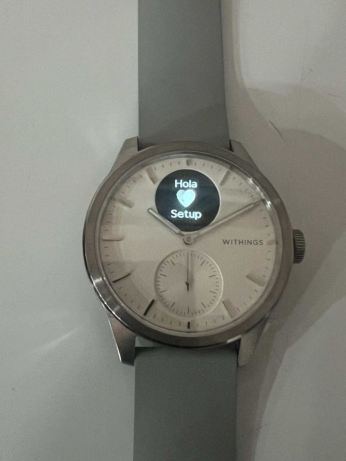 WITHINGS ScanWatch 2 – Hybrid Smart Watch, Heart Rate Monitoring, White