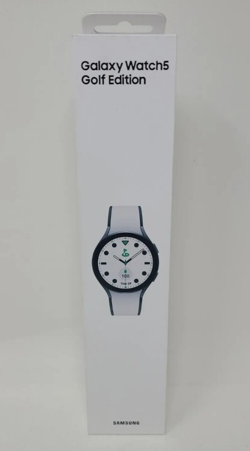 Samsung Galaxy Watch5 Golf Edition SM-R900 40mm Gray Aluminum Case. New-Sealed