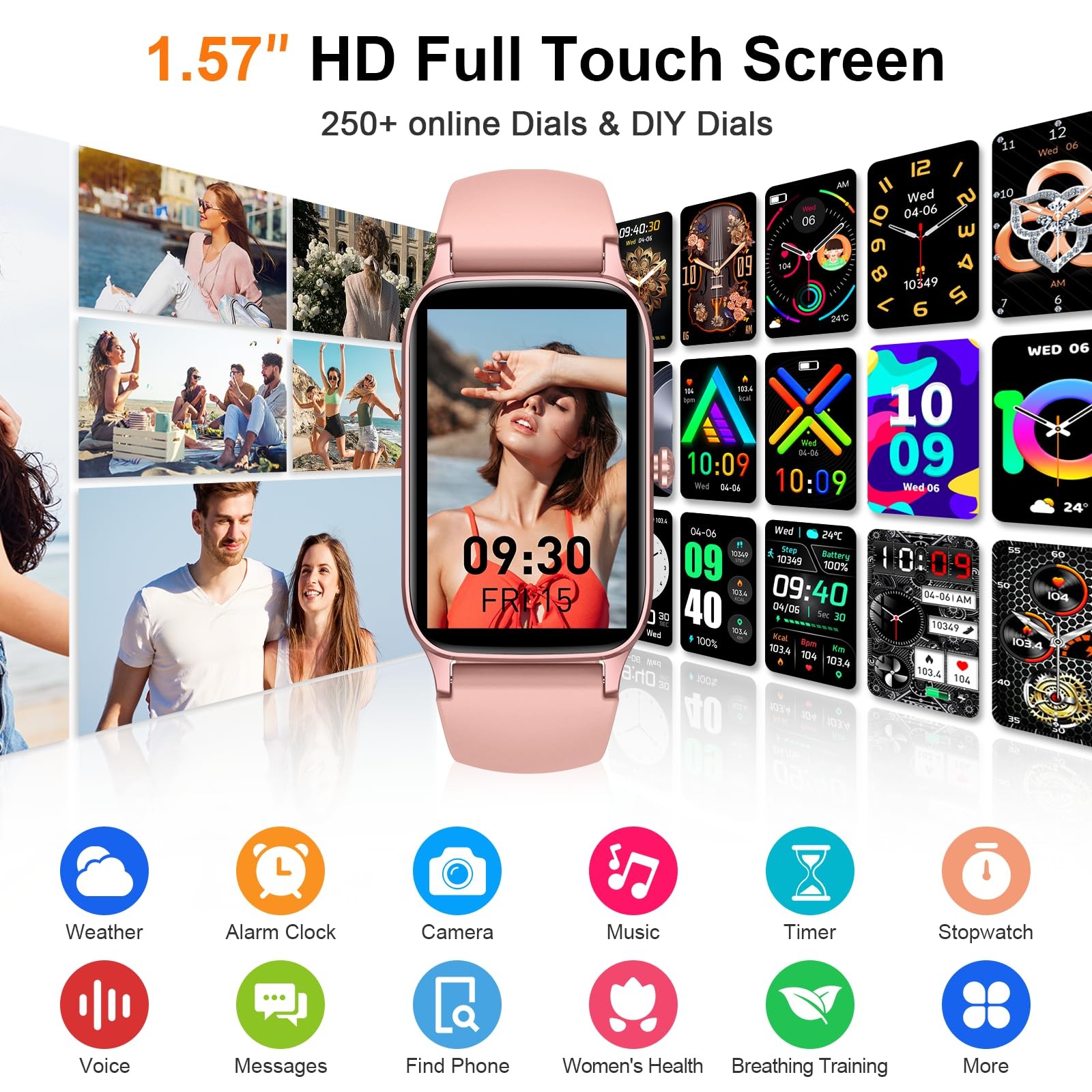 for (Answer/Make ), 2025 HD Fitness Activity Tracker 1.57” with Heart Rate/Sl…