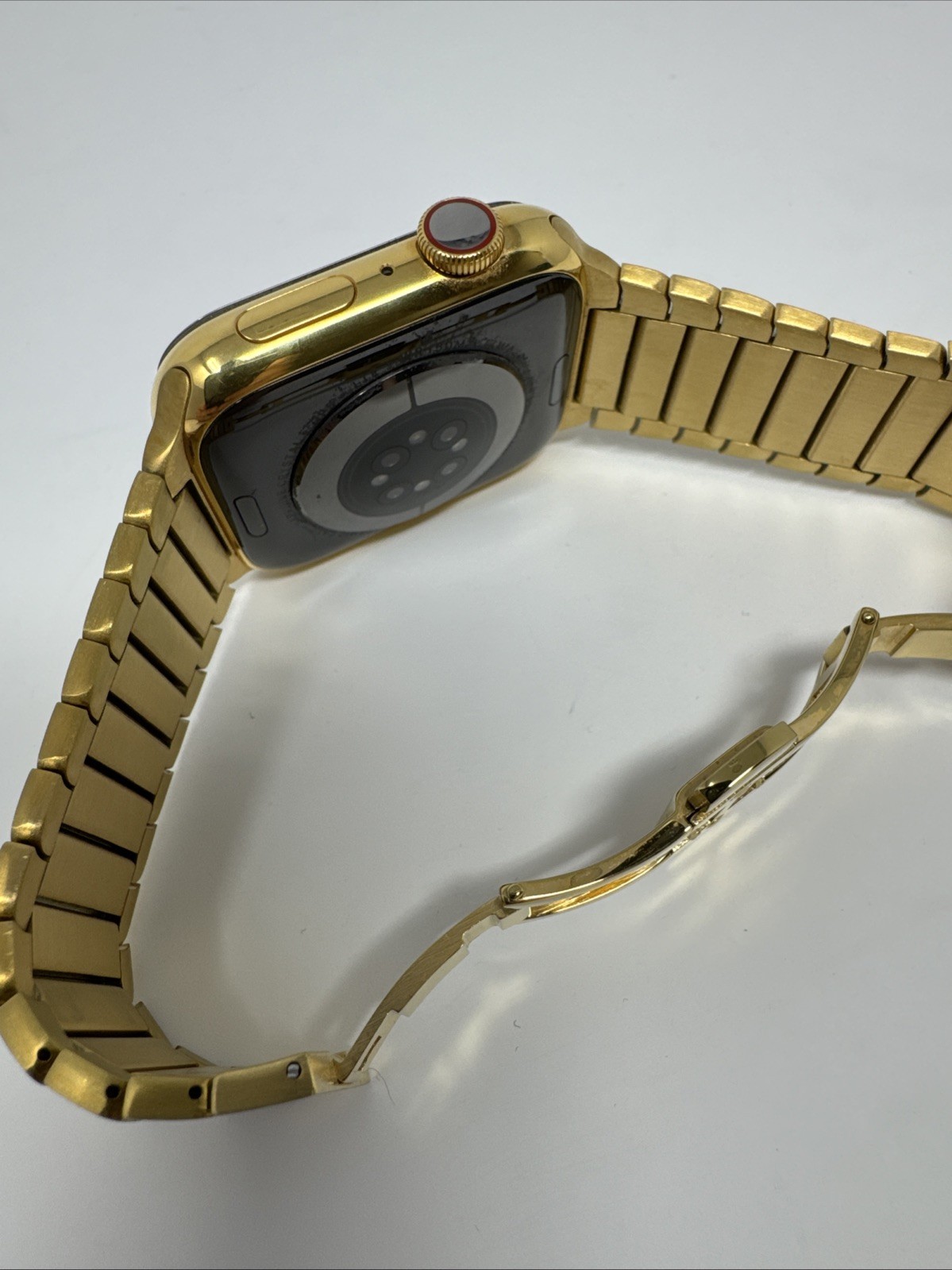 24K Gold Plated 45MM Apple Watch SERIES 7 Stainless Steel Link GPS LTE O2 CUSTOM