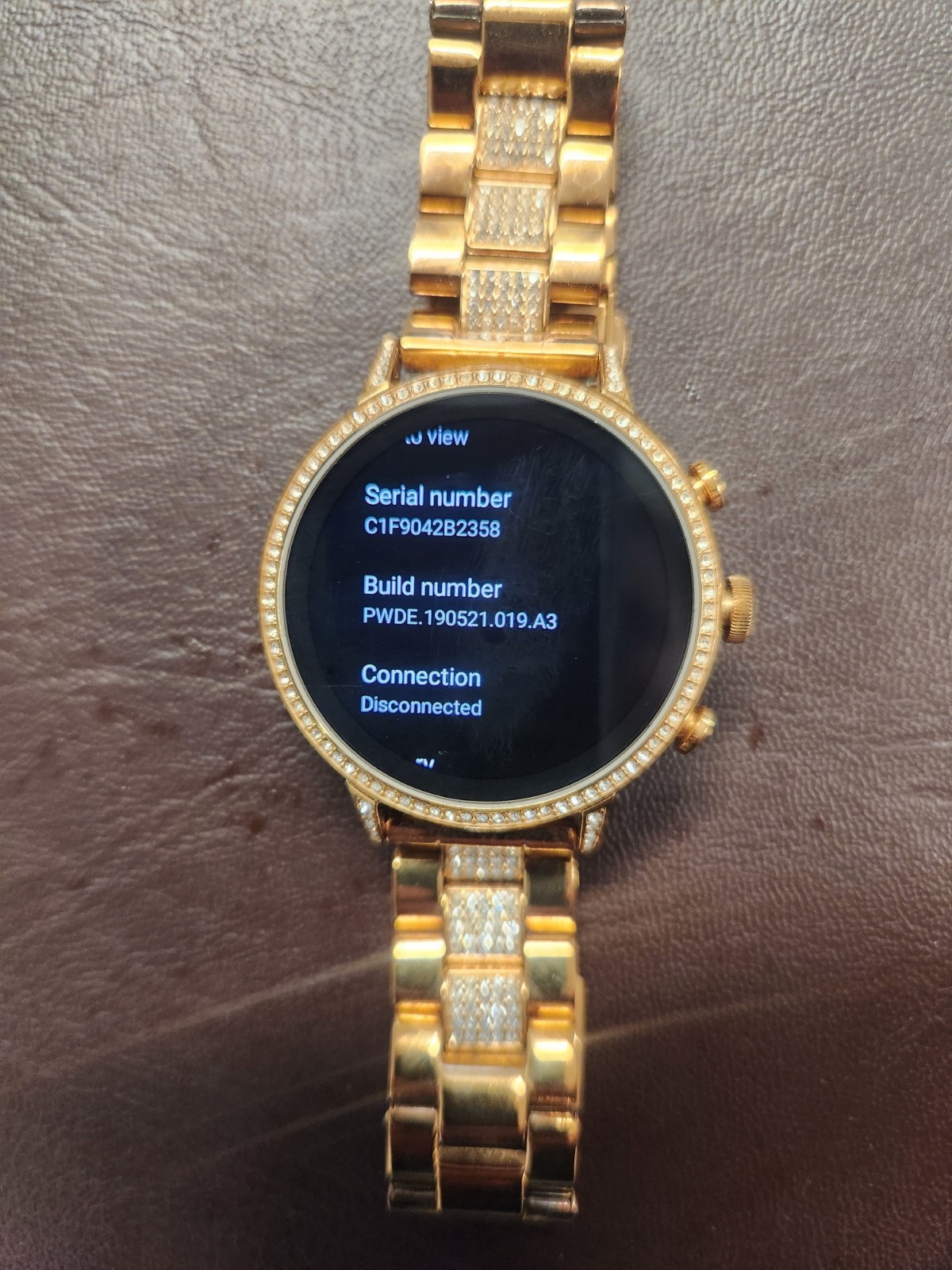 Rose Gold Fossil DW7F1 Smartwatch for Women
