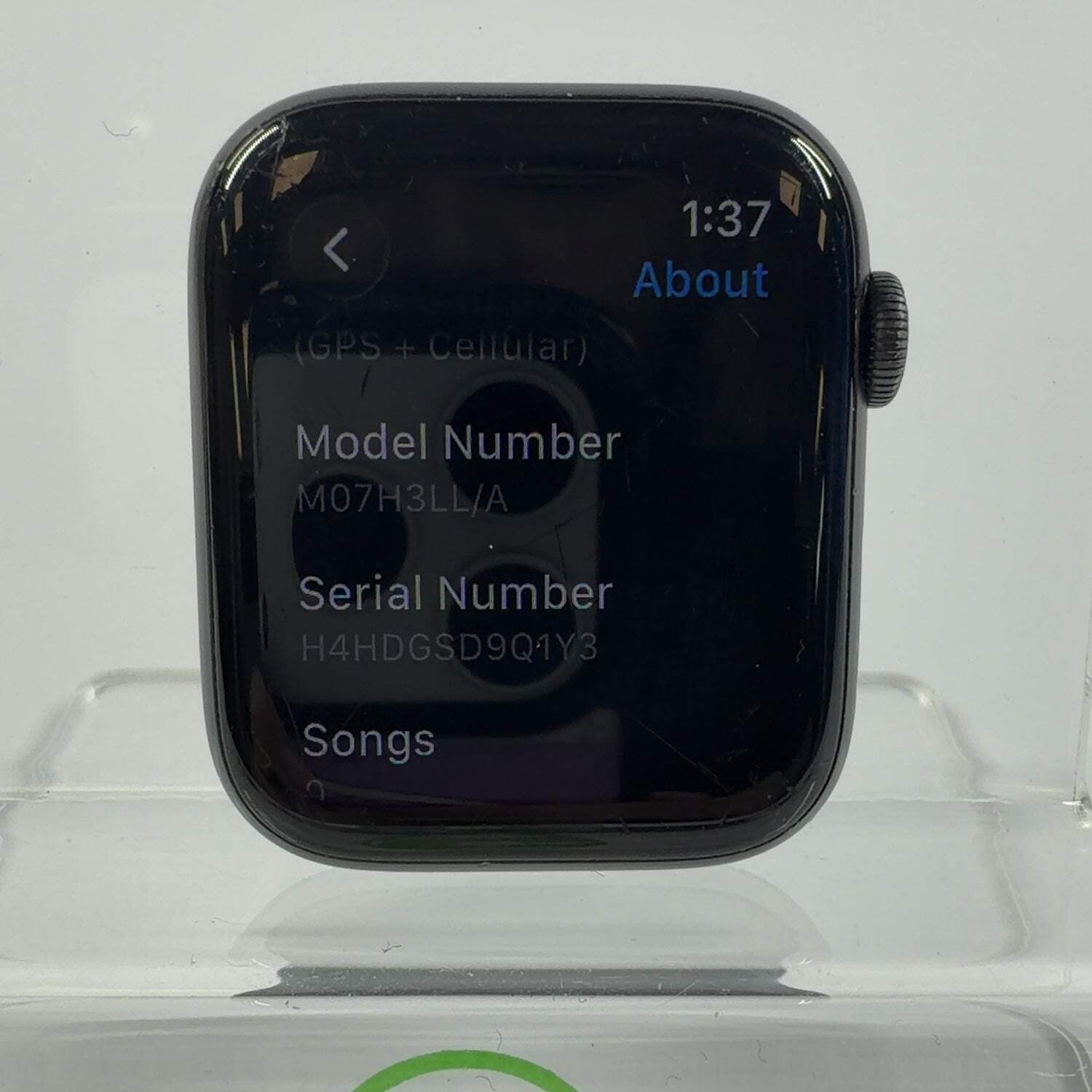 READ Broken GPS Only Apple Watch Series 6 44MM Aluminum Bad Battery Face Only