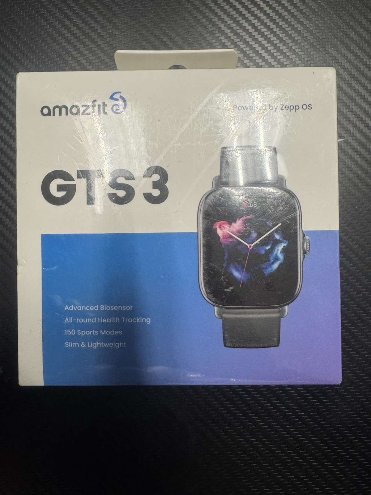 Amazfit GTS 3 Smart Watch 42mm for Android iPhone, Black