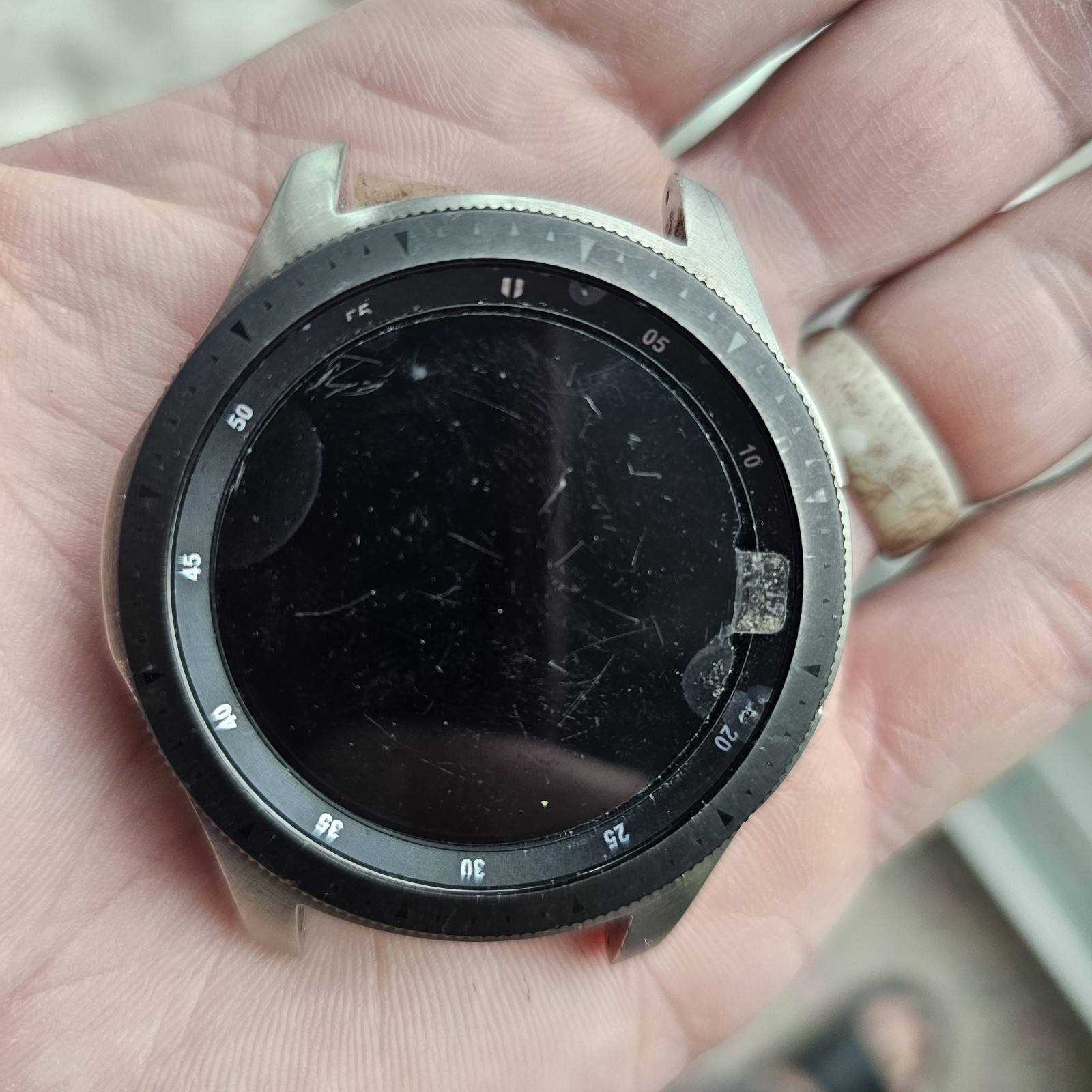 Samsung Galaxy Watch 46mm SM-R805U Silver LTE Smartwatch – WATCH ONLY UNTESTED