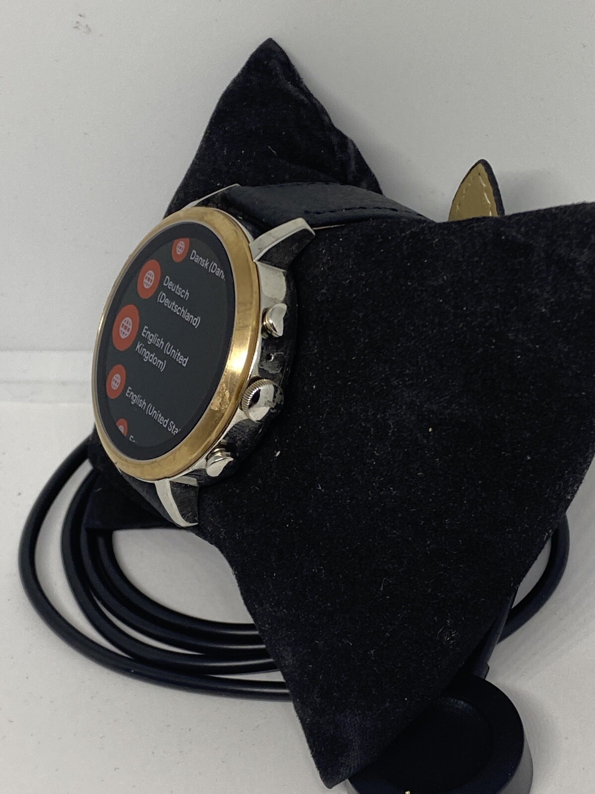 Fossil Gen 4 Authentic Digital Dial Smart Watch Custom Band FTW6016 AB159
