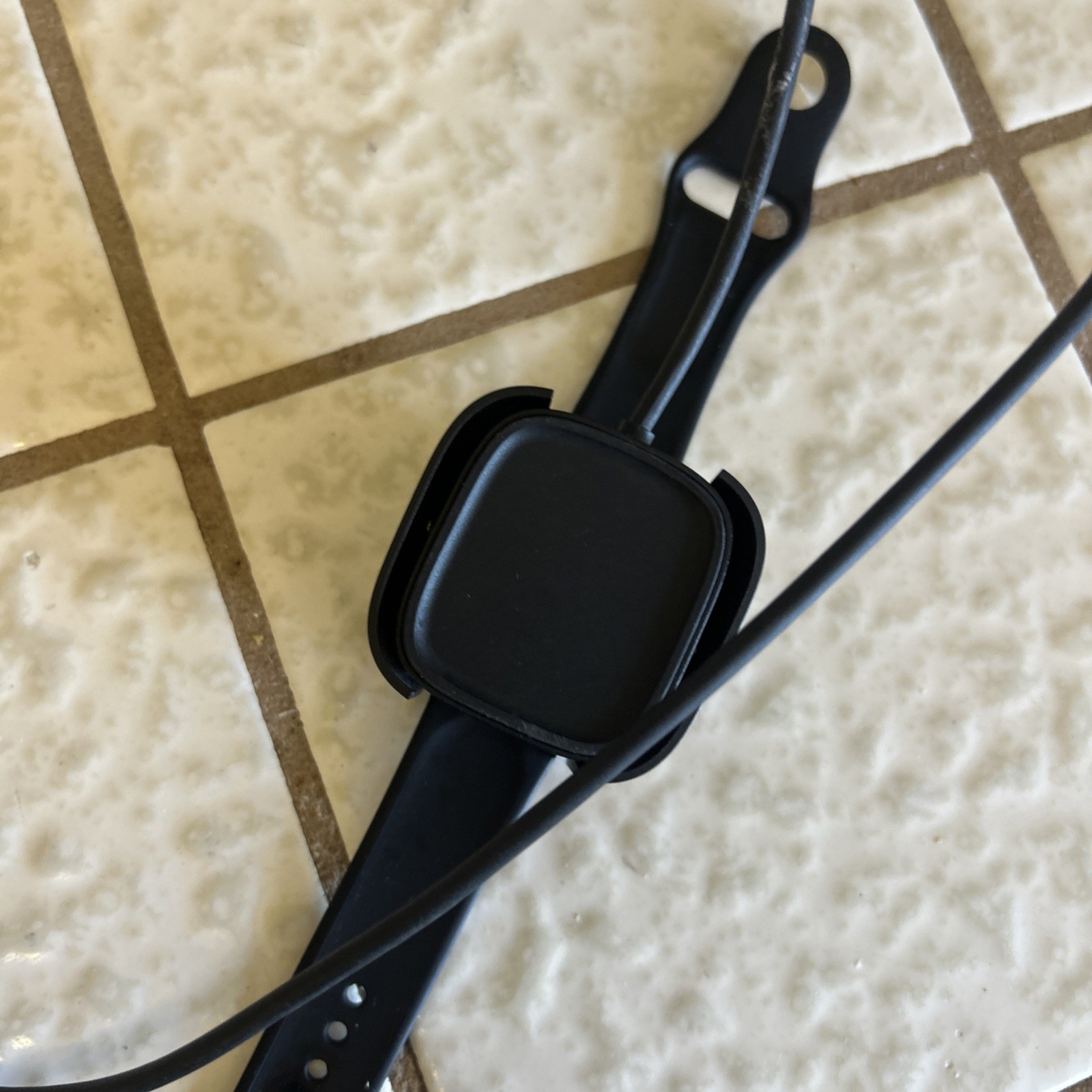Fitbit Versa 2 Tracker, Black W/ Cord