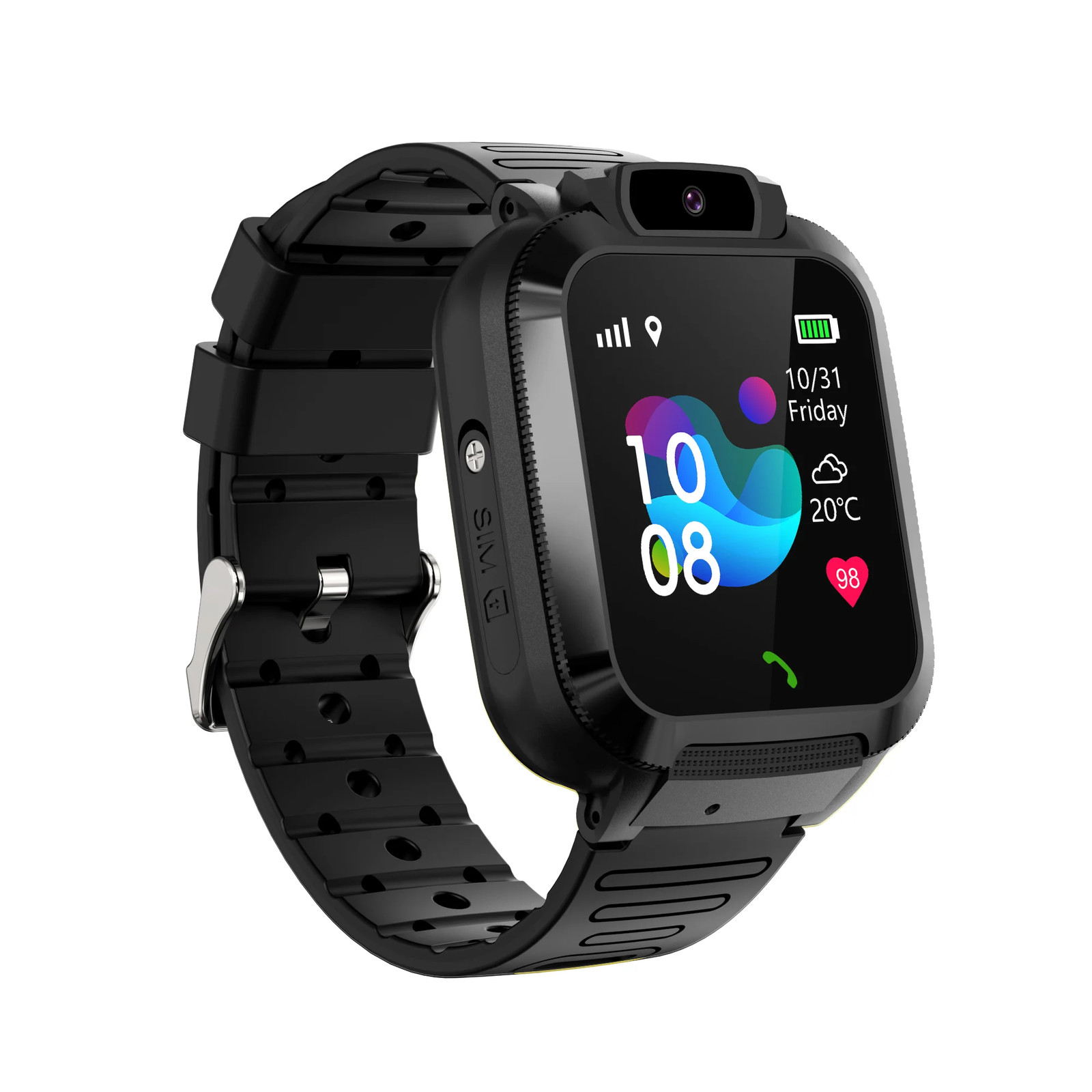 KIDS Smart Watch with SOS Button IP67 Waterproof TFT Display Magnetic Charging