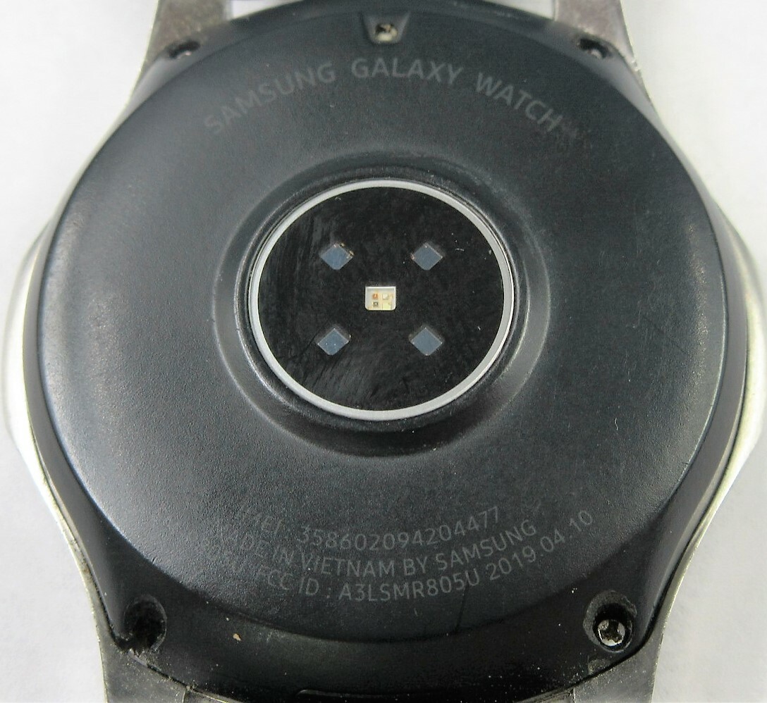 Samsung Galaxy Watch SM-R805U 46mm Silver Case Black Strap LTE Smart Watch