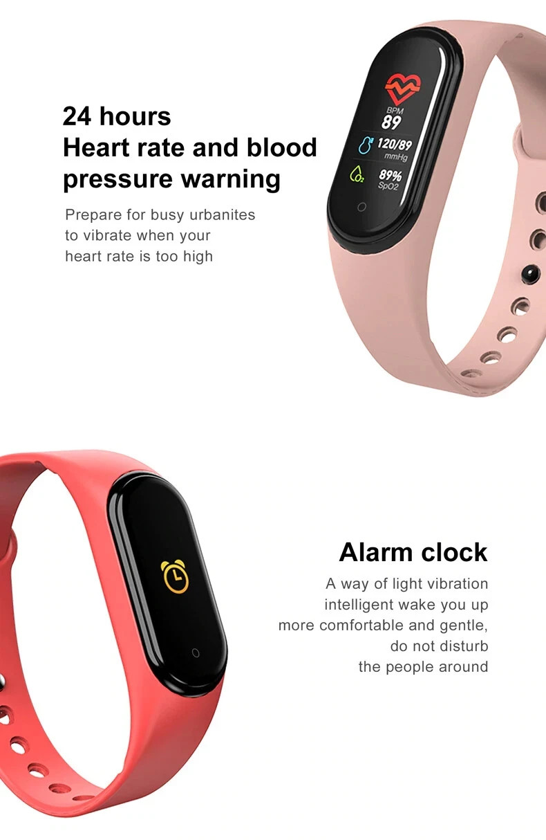 M7 Smart Band Watch Bracelet Wristband Fitness Tracker Blood Pressure Heartrate