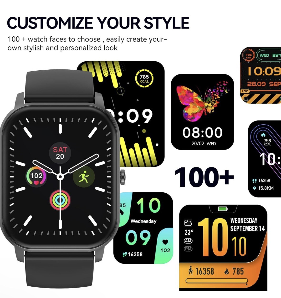 Smart Watch Waterproof 2.02” Activity Tracker and Smartwatches