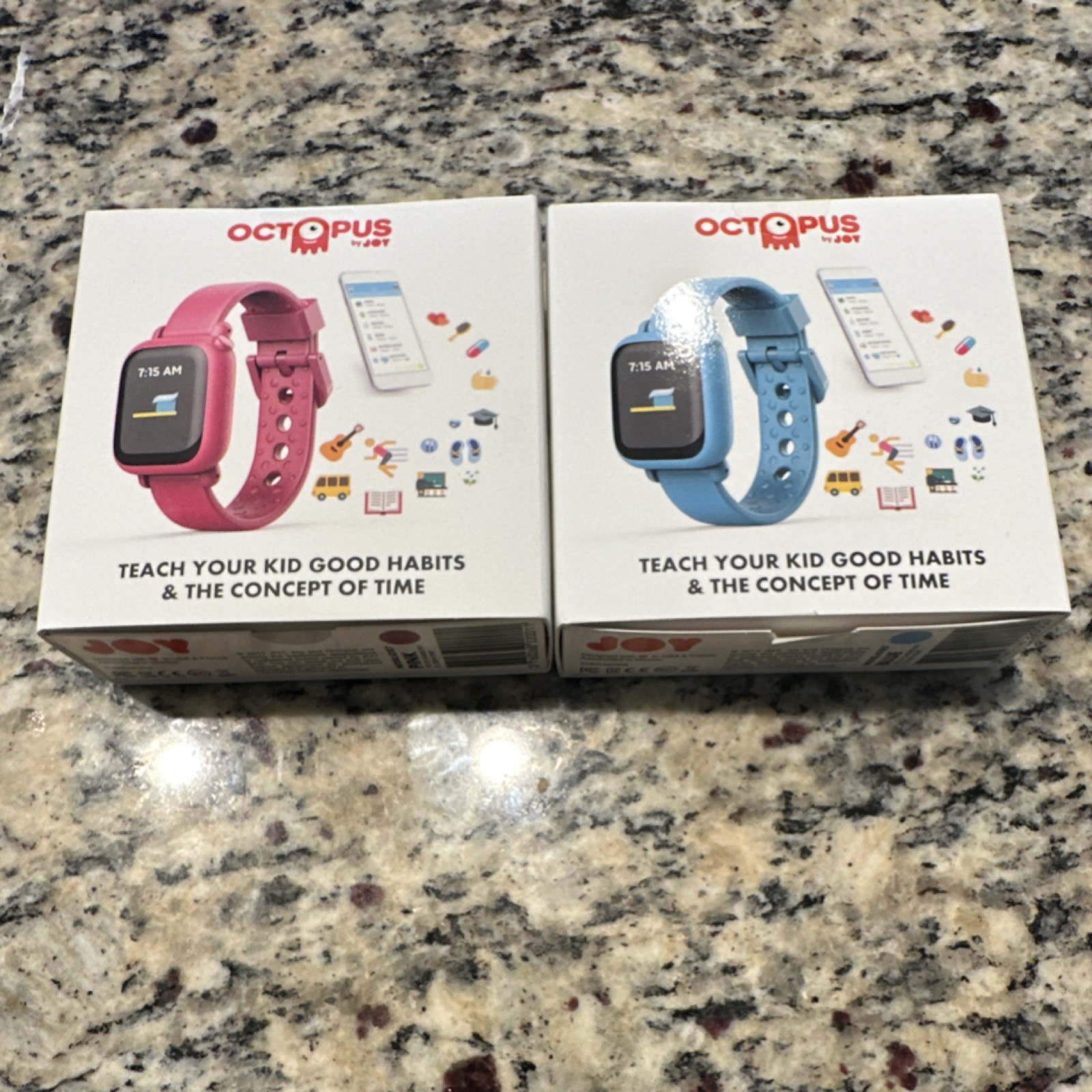 Kids Digital Smartwatches Octopus by JOY Blue / Pink Bands- READ DESCRIPTION