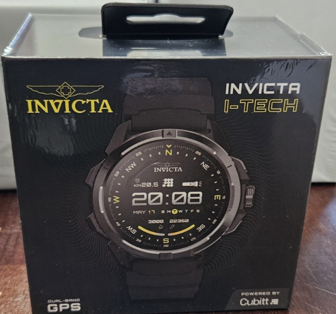 Invicta ITECH-010 I-Tech Smartwatch – 54mm White AMOLED GPS – NIB