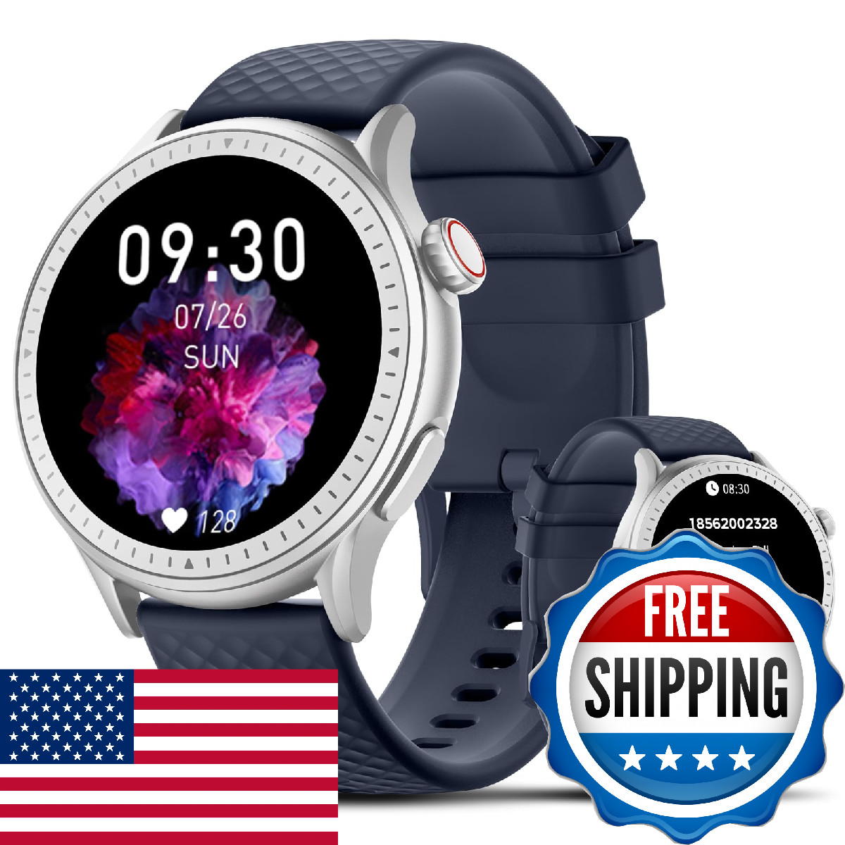 Smart Watch for Men Women Answer/Make Call, 1.46” AMOLED Ultra-Clear Screen Fit