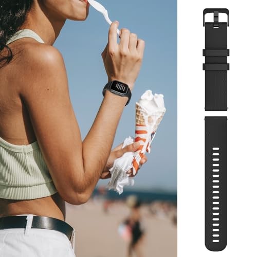 2 Pack Soft Silicone Strap Compatible with Garmin Venu/Venu2 Plus for Women Men