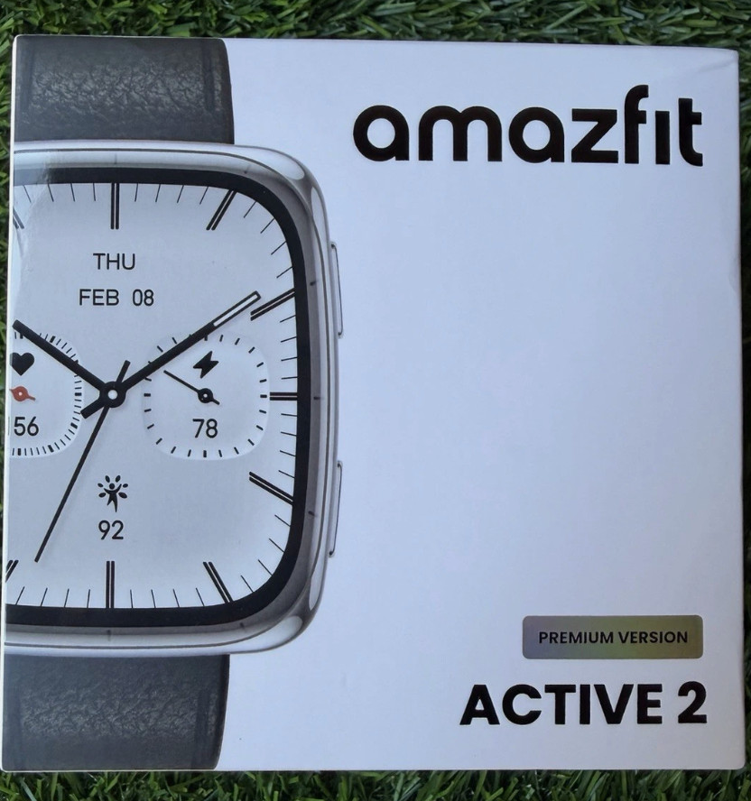 Amazfit Active 2 Premium Smart Watch (Square) Brand New SEALED