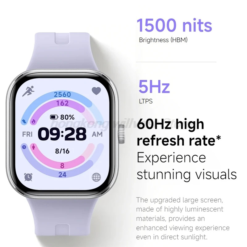 Xiaomi Redmi Watch 5 Smartwatch, 2.07″ AMOLED, 24-Day Battery, Bluetooth Calling
