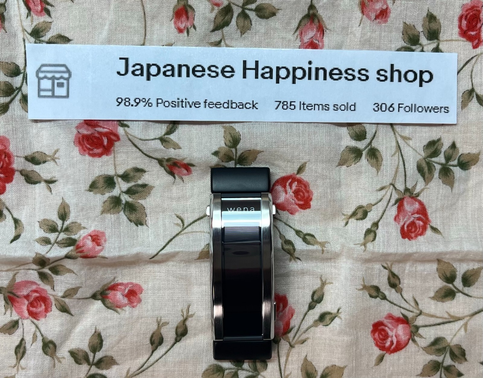 SONY wena Smart Watch3 WNW-A21A/B Black Rubber Band IOS Android Bluetooth Alexa