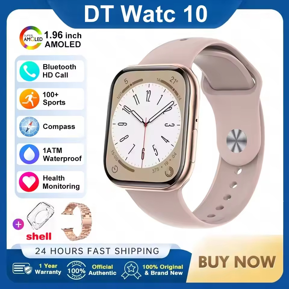2026 New Original for Apple DT Watch 10 Smart Watch Men AMOLED 4GB Memory Music