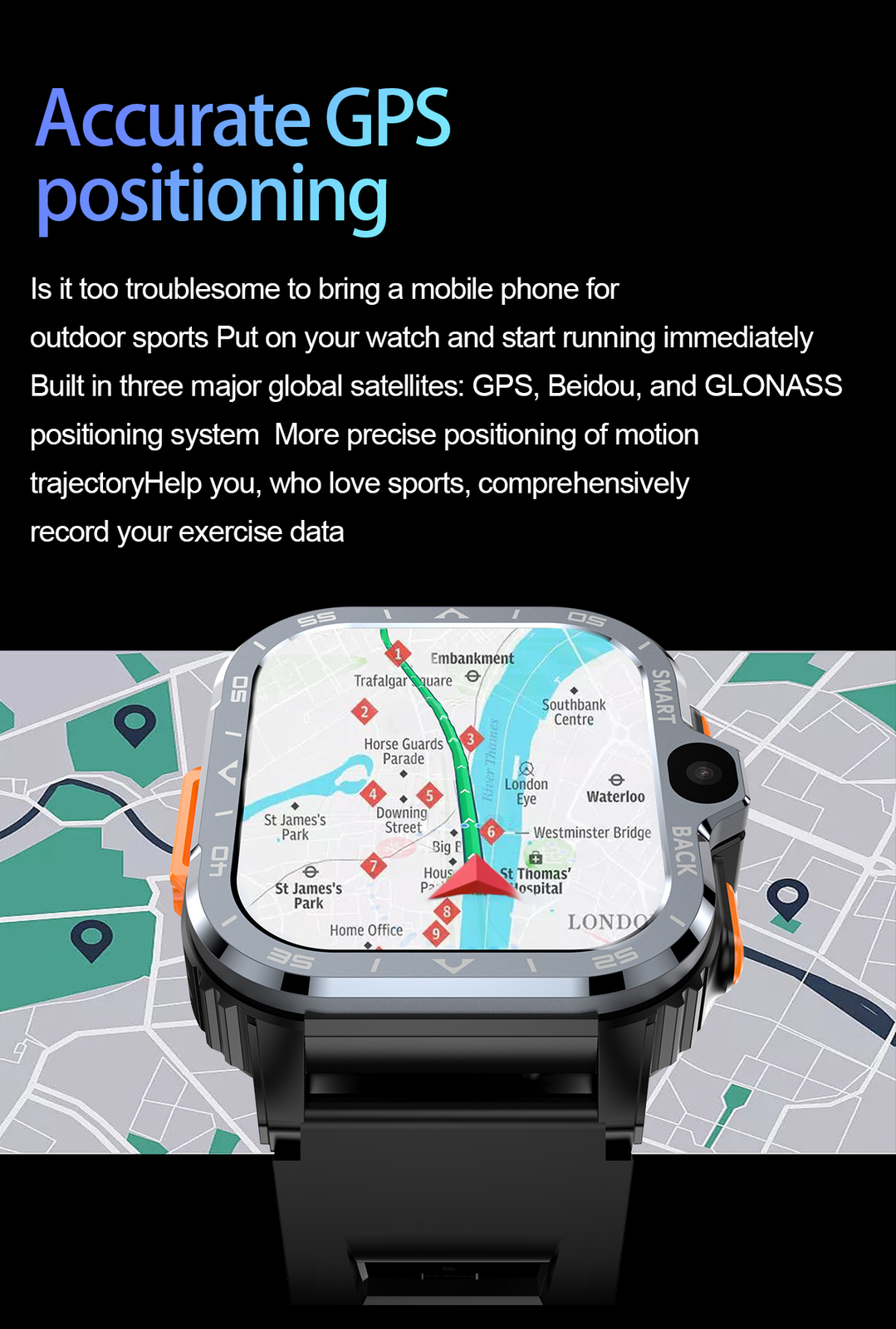 4G WIFI Smart Watch Bluetooth Call Business Outdoor Sports Waterproof Wristwatch
