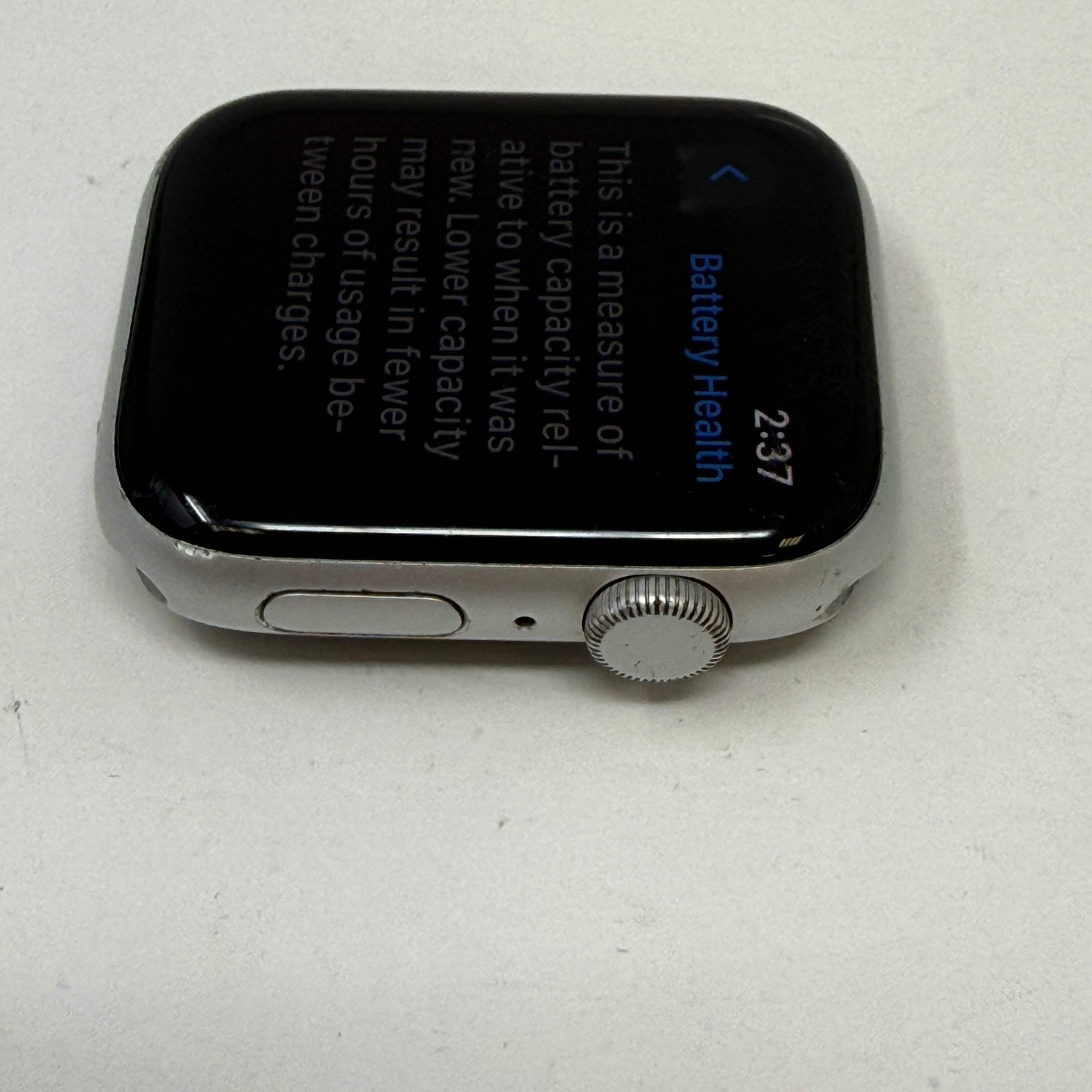 GPS Only Apple Watch SE 1st Gen 44MM Silver Aluminum A2352 Face Only