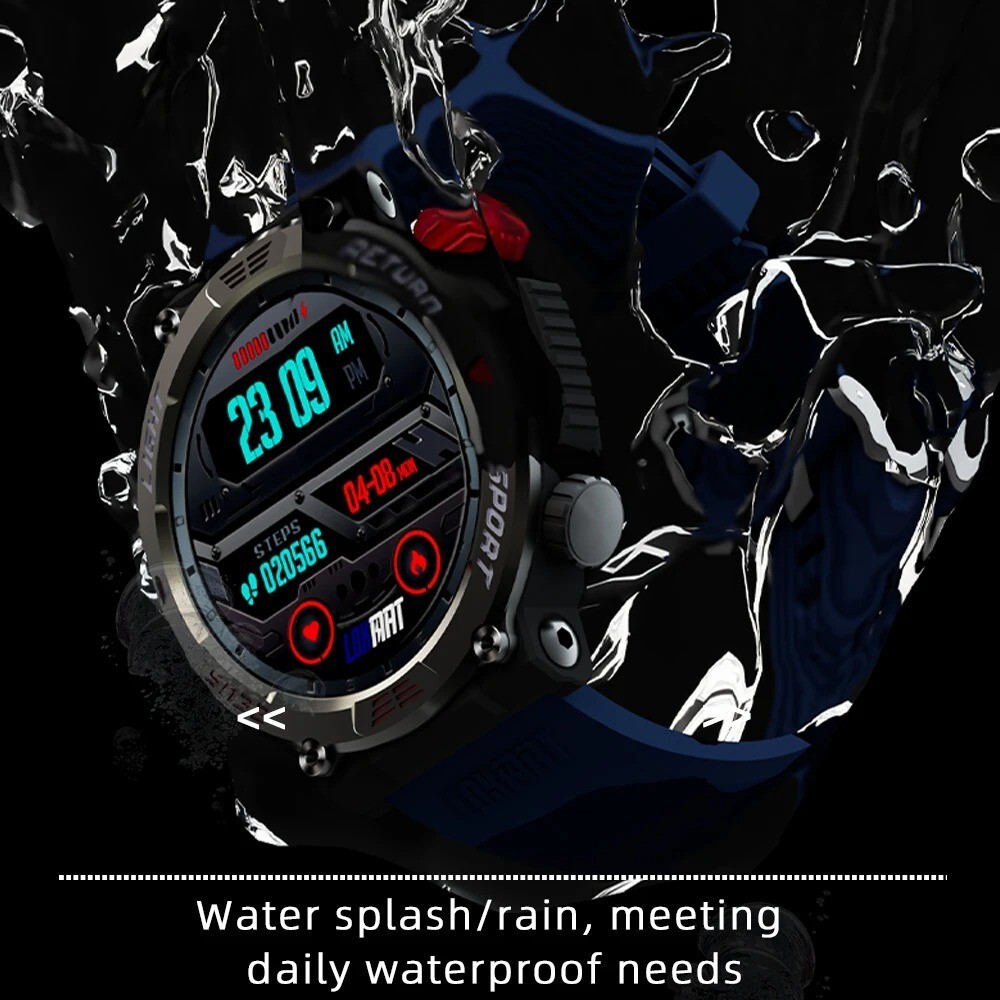 Smart Watch Fitness Tracker Waterproof Flashlight Bluetooth LOKMAT ZEUS 5 PRO