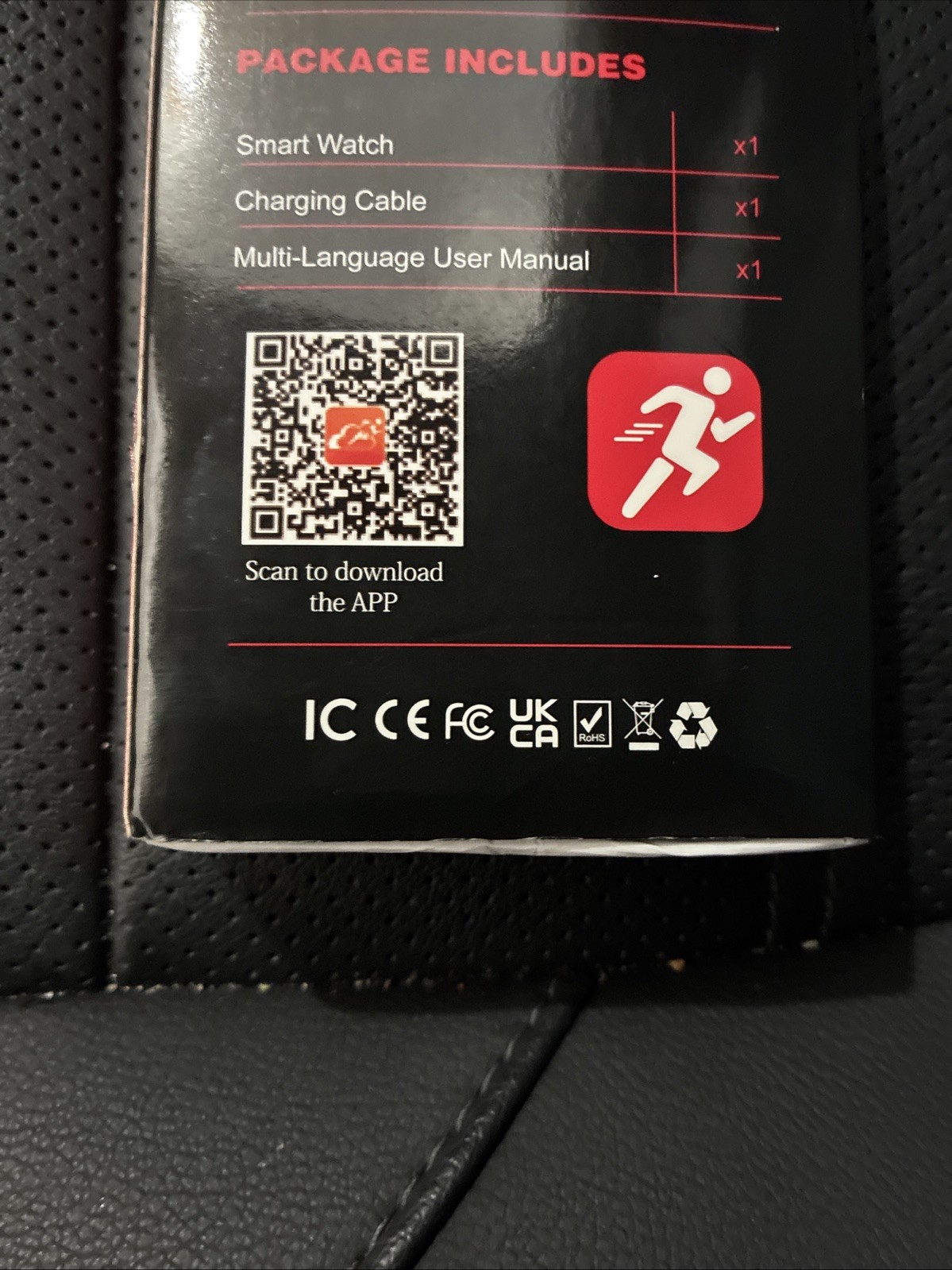 Wearables Smartwatch Black, Free Shipping