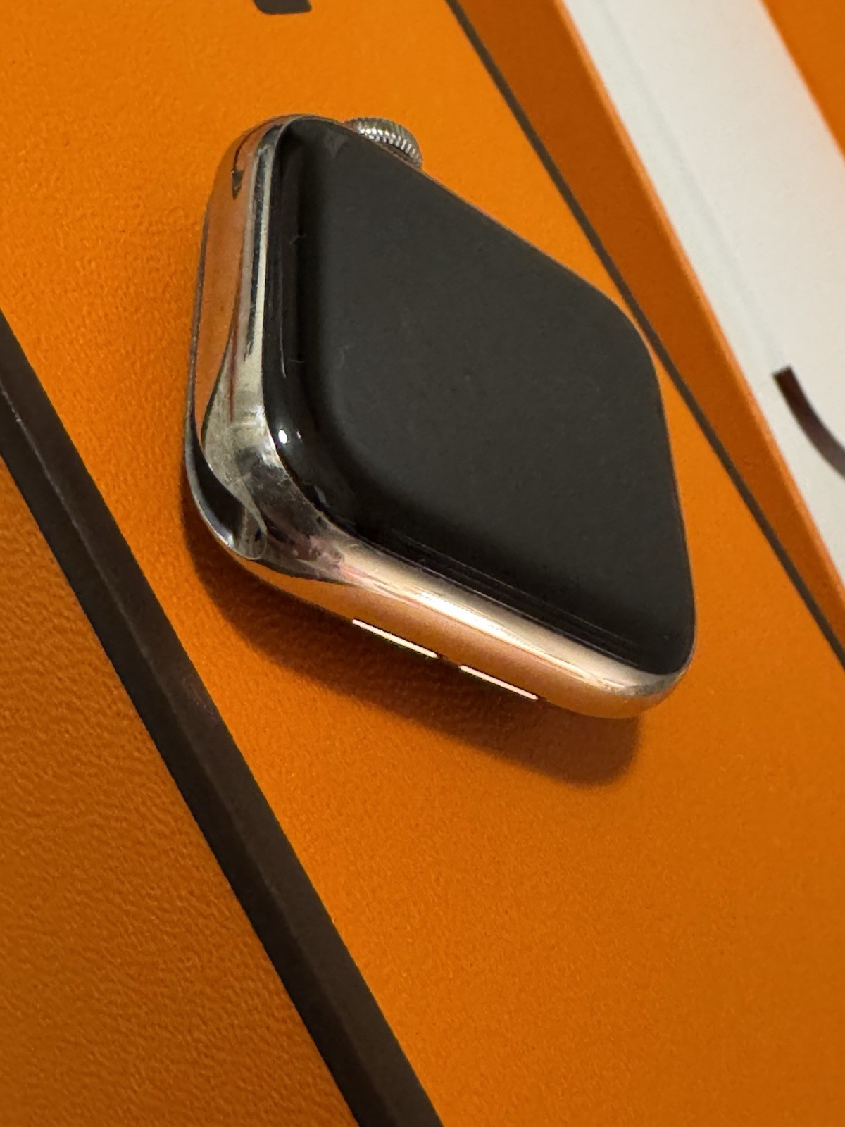 Hermes Series 6 Stainless Steel 40mm Apple Watch Cellular GPS Orange Sport Band