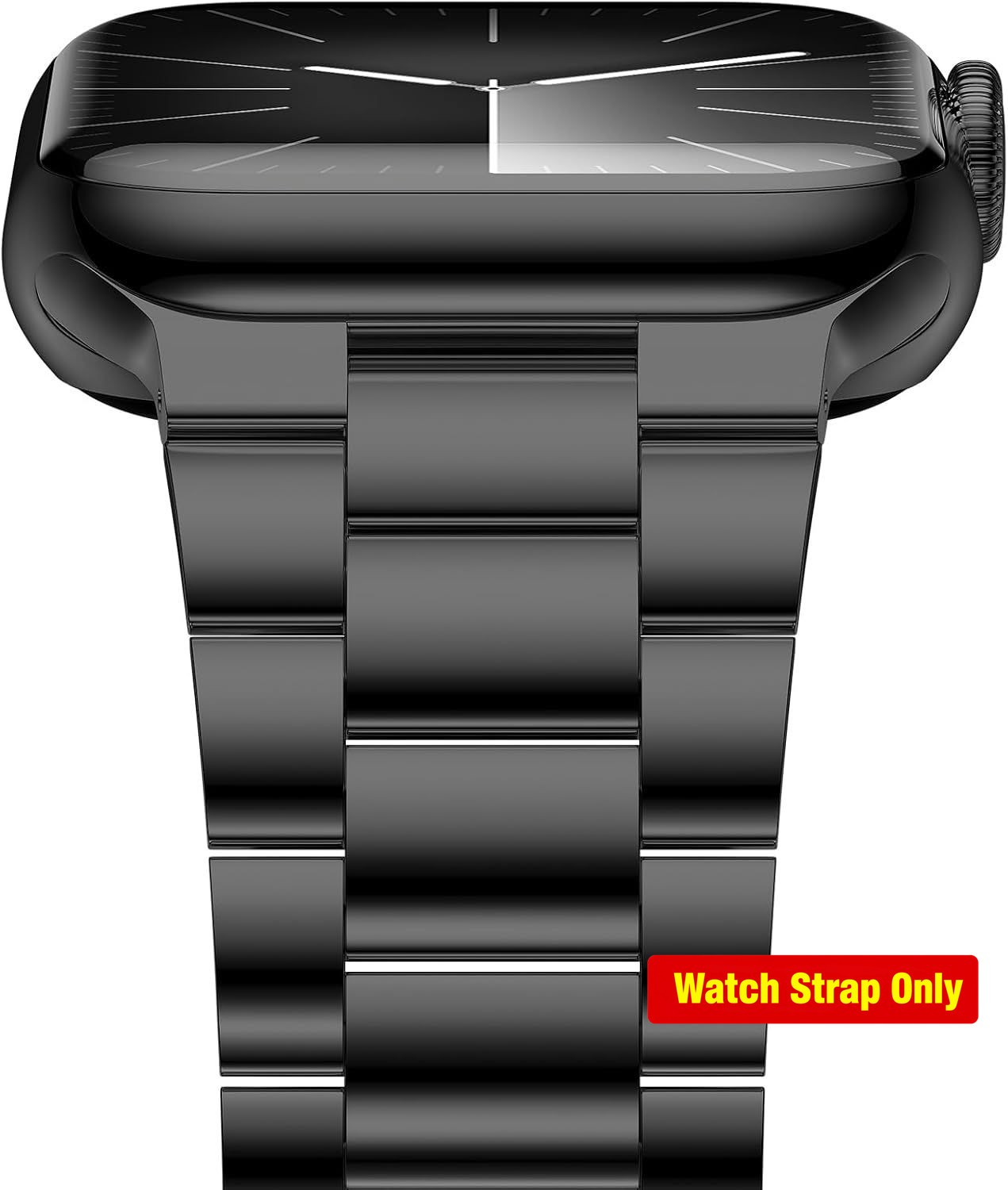 Black Stainless Steel Band for Apple Watch Ultra 2 & 3, Series 1-11, 46mm