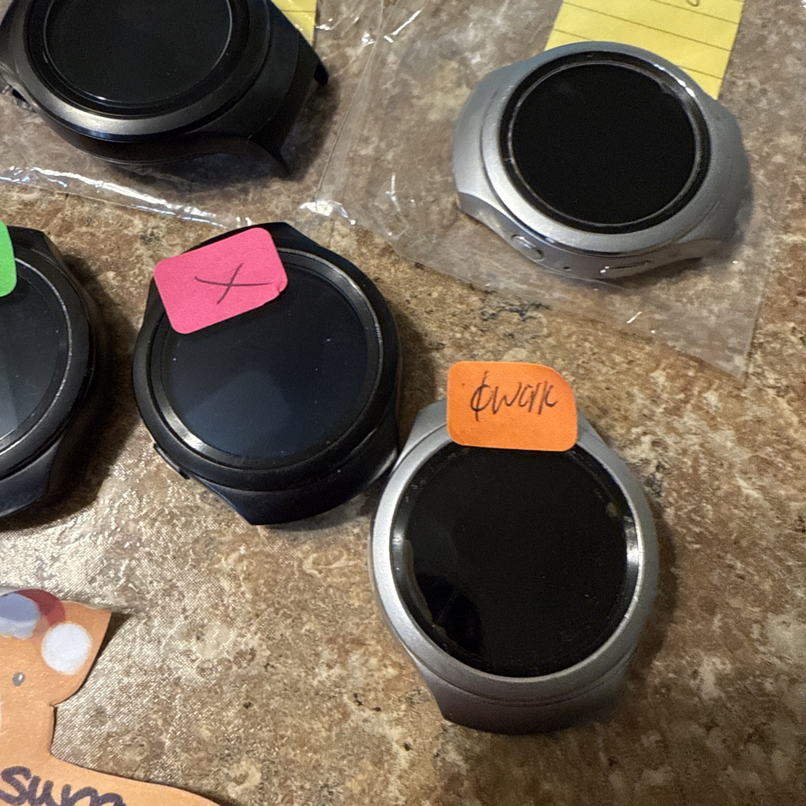 Lot of 7 Samsung Gear S2 SM-R730 Smartwatch FOR PARTS ONLY!!