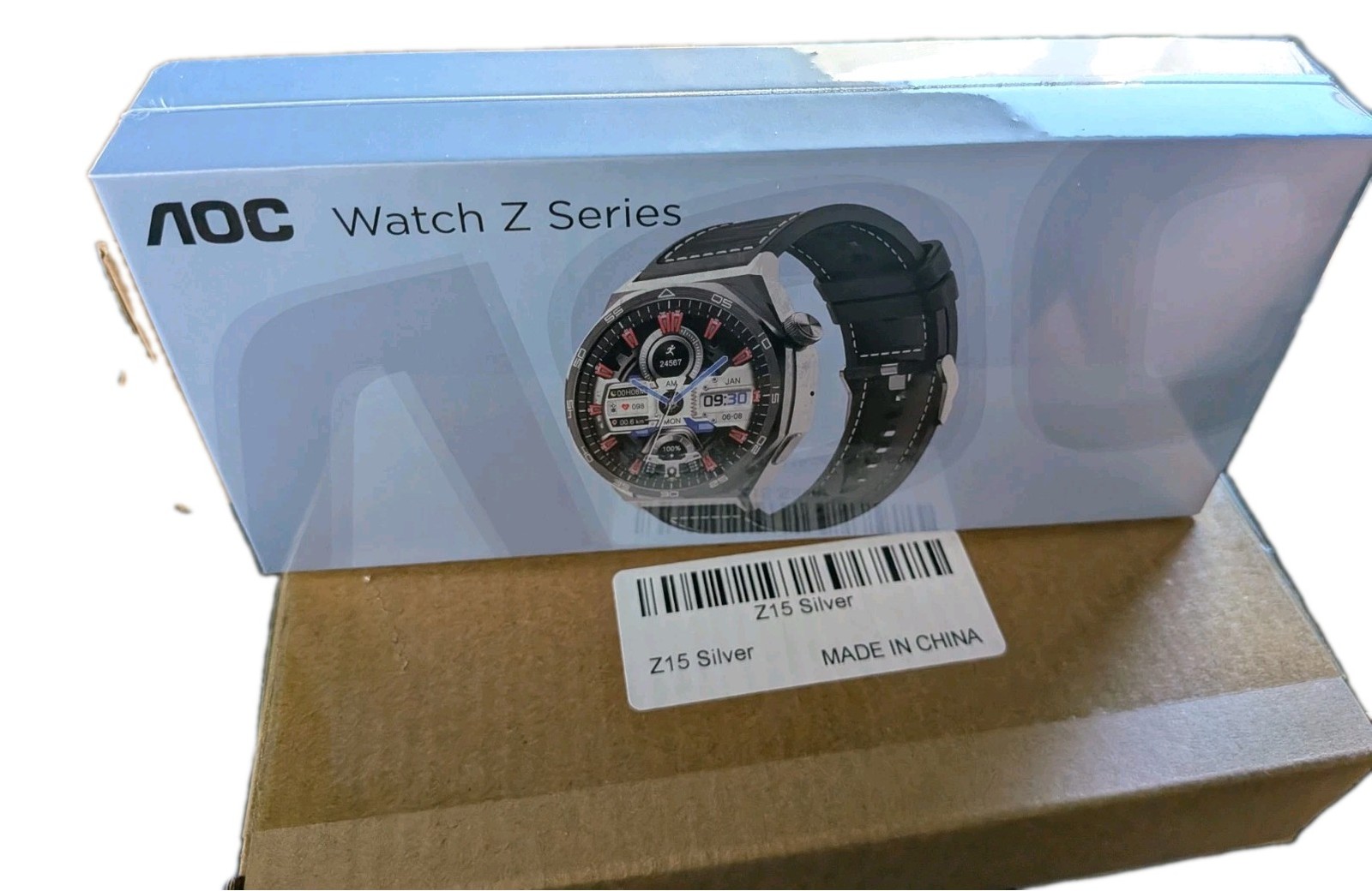 New! HIGH QUALITY AOC Z15 Fitness Sports SMARTWatch 1.43 AMOLED AI Submerge H20