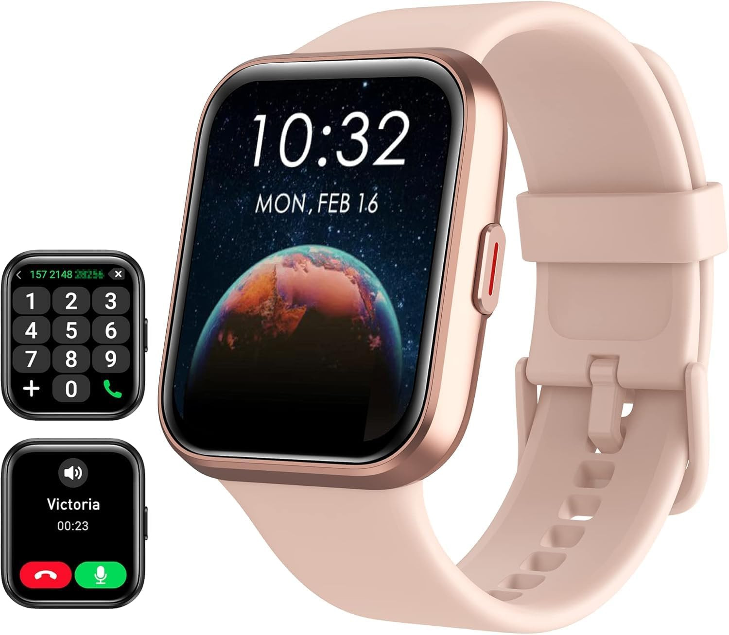 Smart Watch for Women Android & Iphone, Alexa Built-In, 1.8″ Touch Screen Fitnes