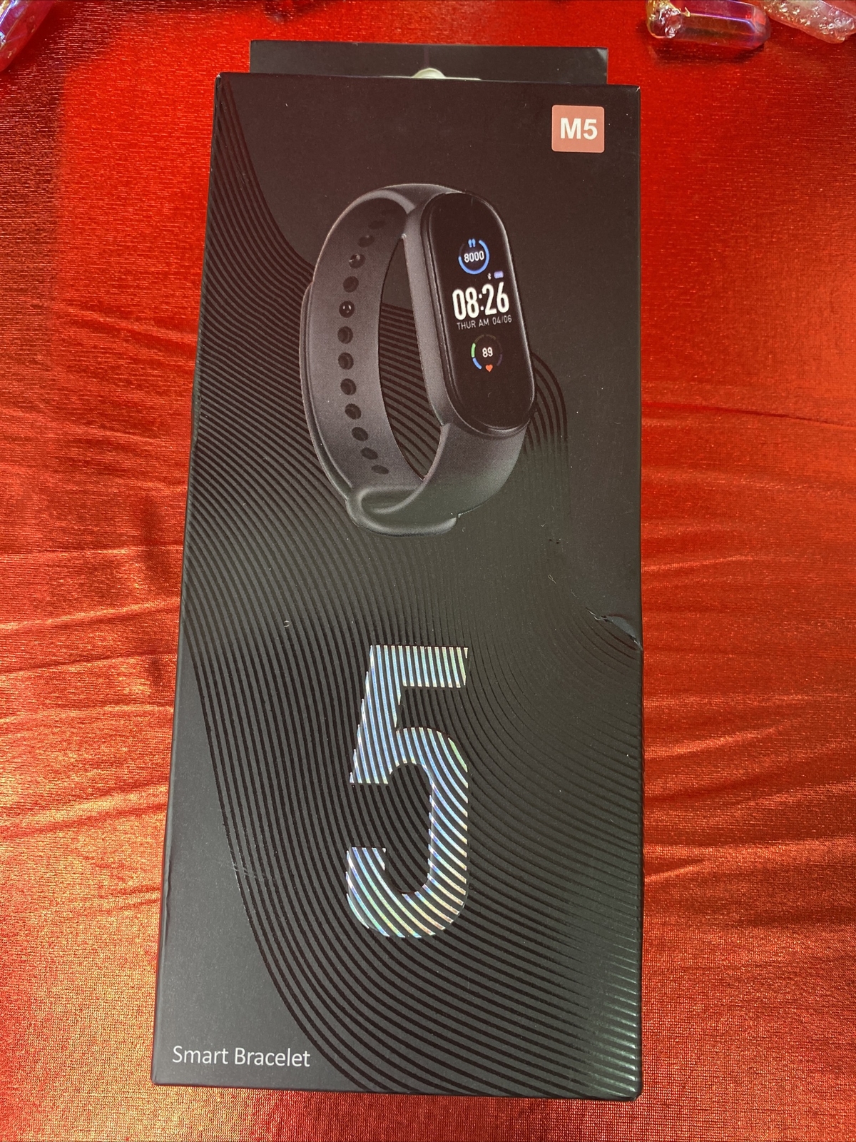 M5 Bluetooth Wireless Connection Smart Wristband Bracelet Watch Black